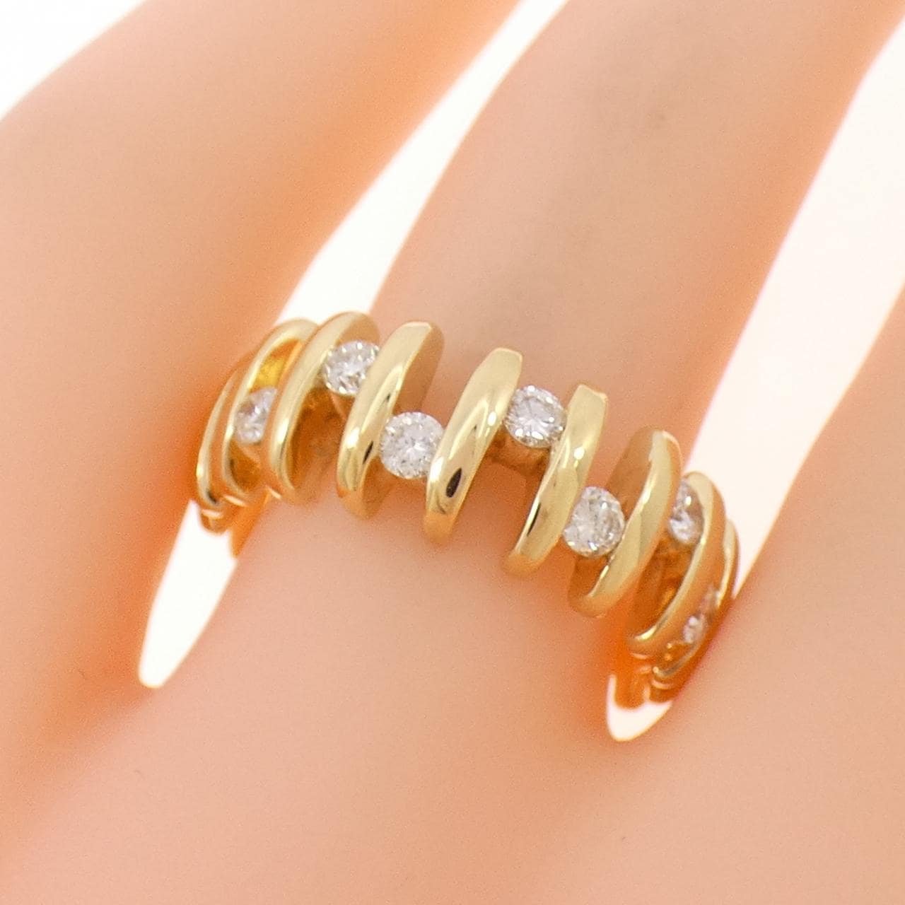 K18YG ダイヤモンド リング 0.43CT