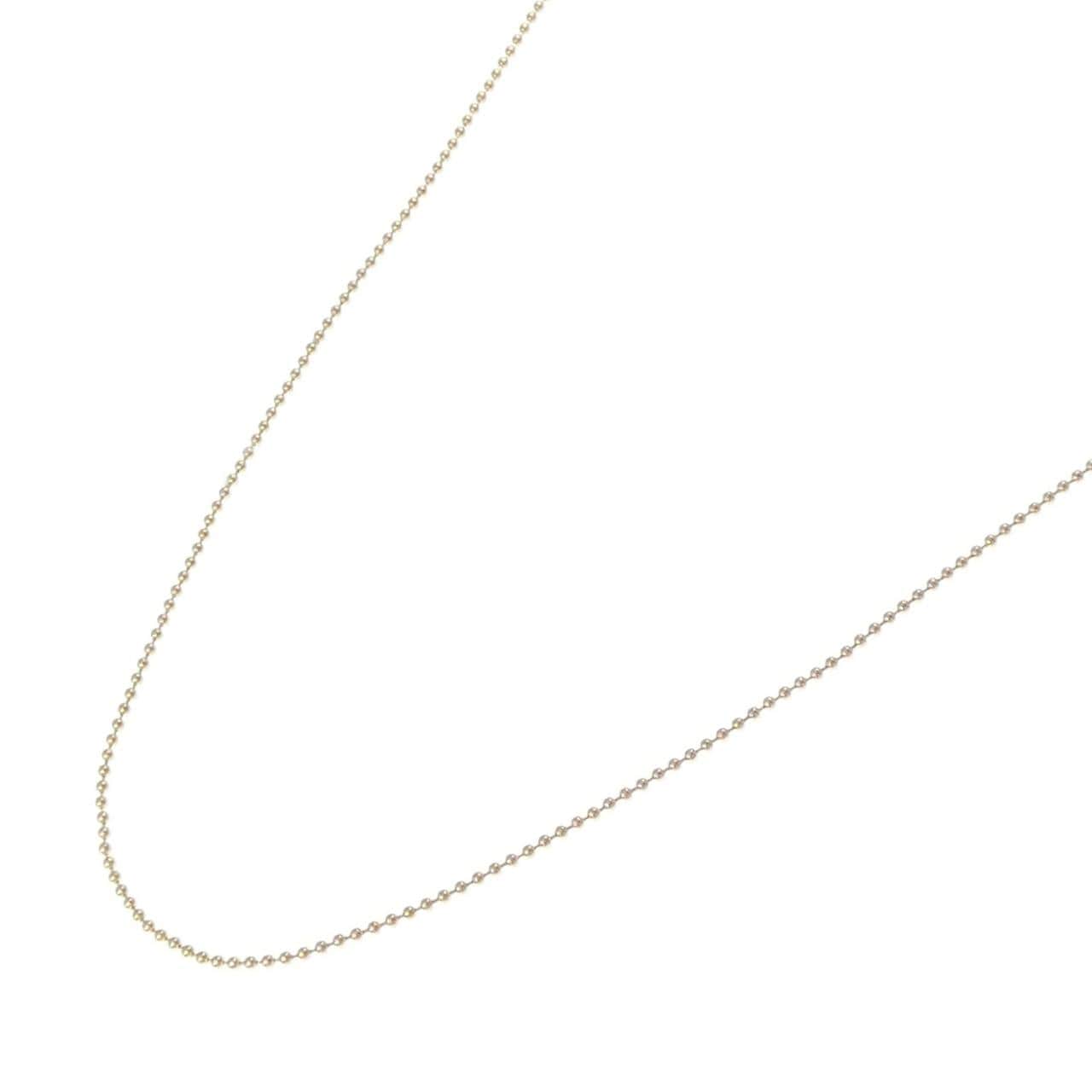 K18YG ボール チェーン ネックレス