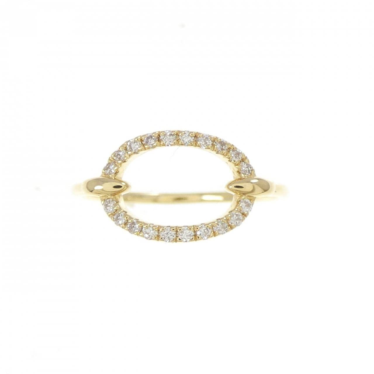 K18YG ダイヤモンド ピンキーリング 0.10CT