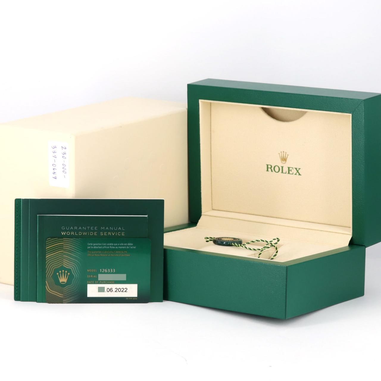 ロレックス デイトジャスト 126333･3 SSxYG 自動巻 ランダム番