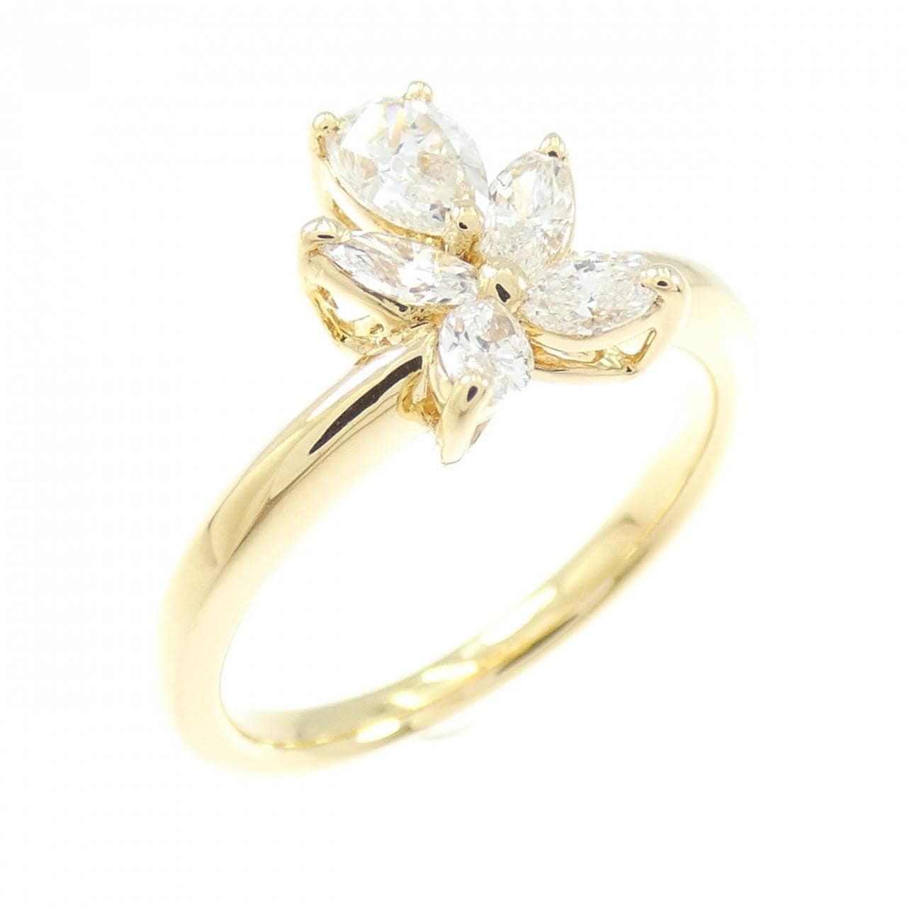 K18YG ダイヤモンド リング 0.584CT