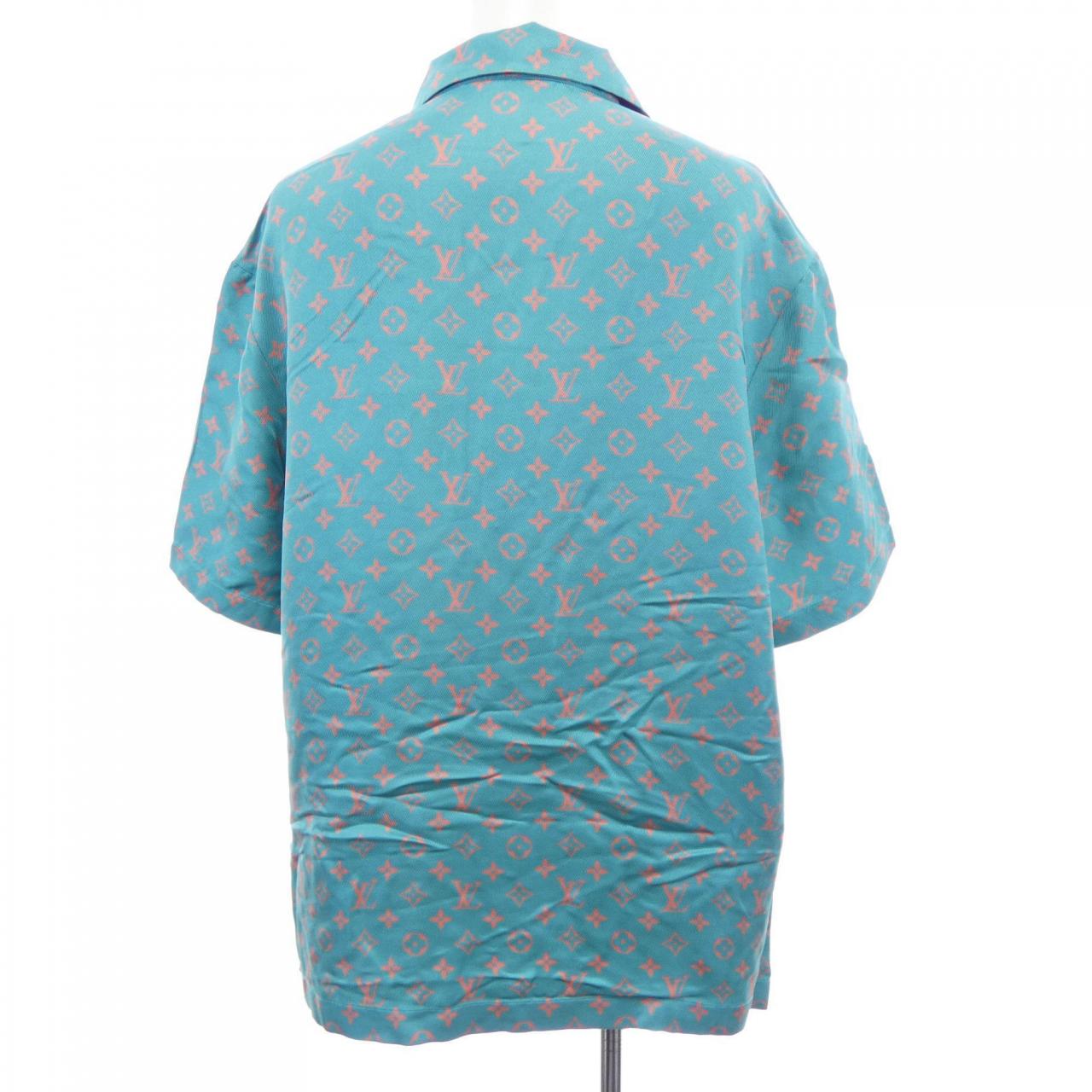 ルイヴィトン LOUIS VUITTON モノグラムショートスリーブシルクシャツ HTS06WUPP S／Sシャツ
