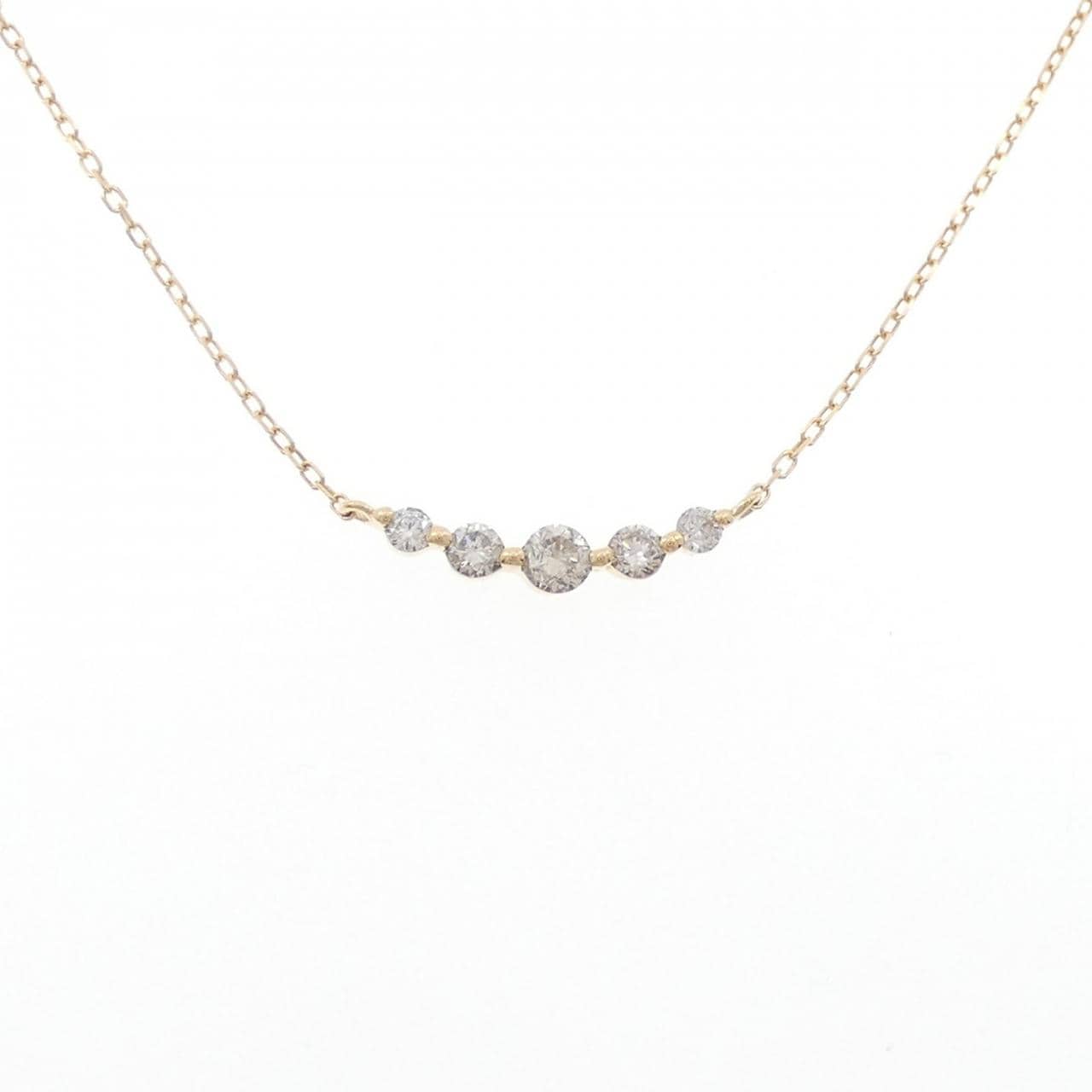 K18YG ダイヤモンド ネックレス 0.30CT
