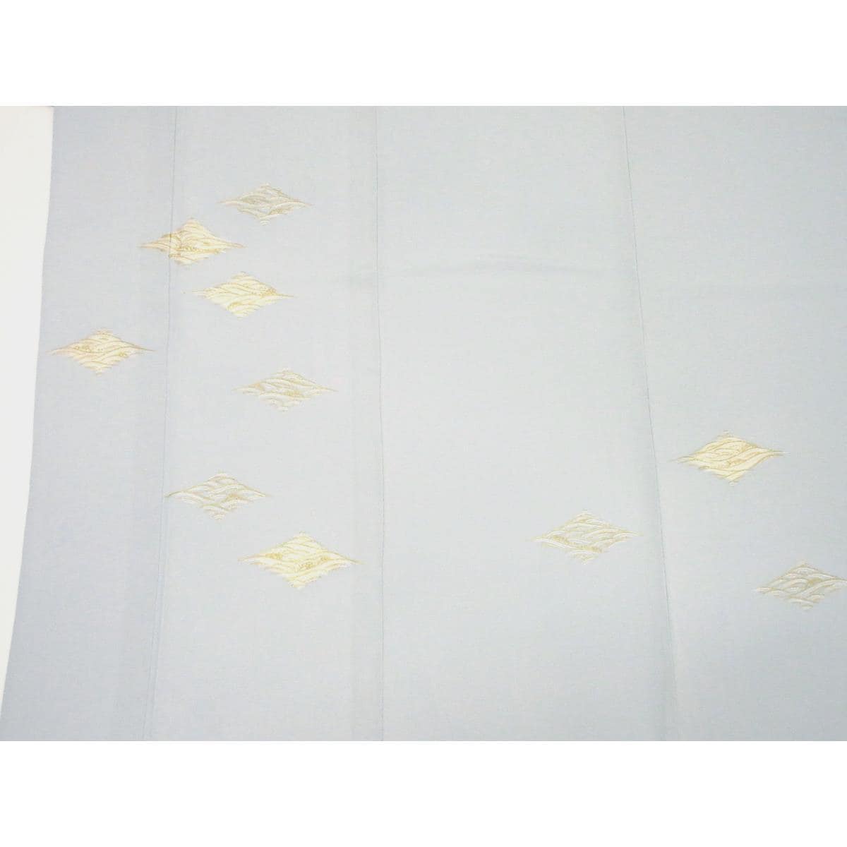 単衣　訪問着　刺繍加工　剣片喰