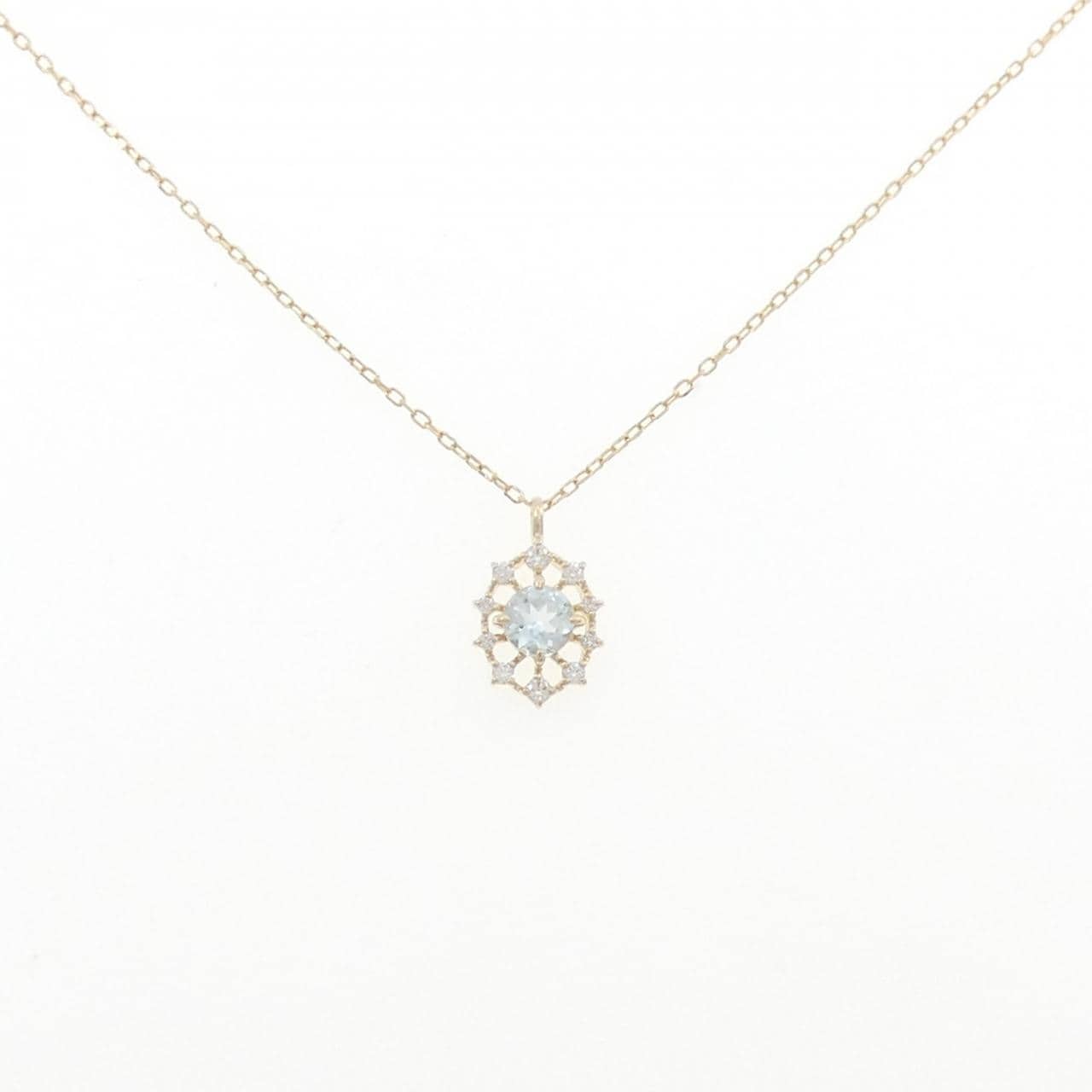 K10YG ブルートパーズ ネックレス