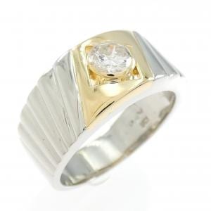 K18YG/PT900 ダイヤモンド リング 0.439CT