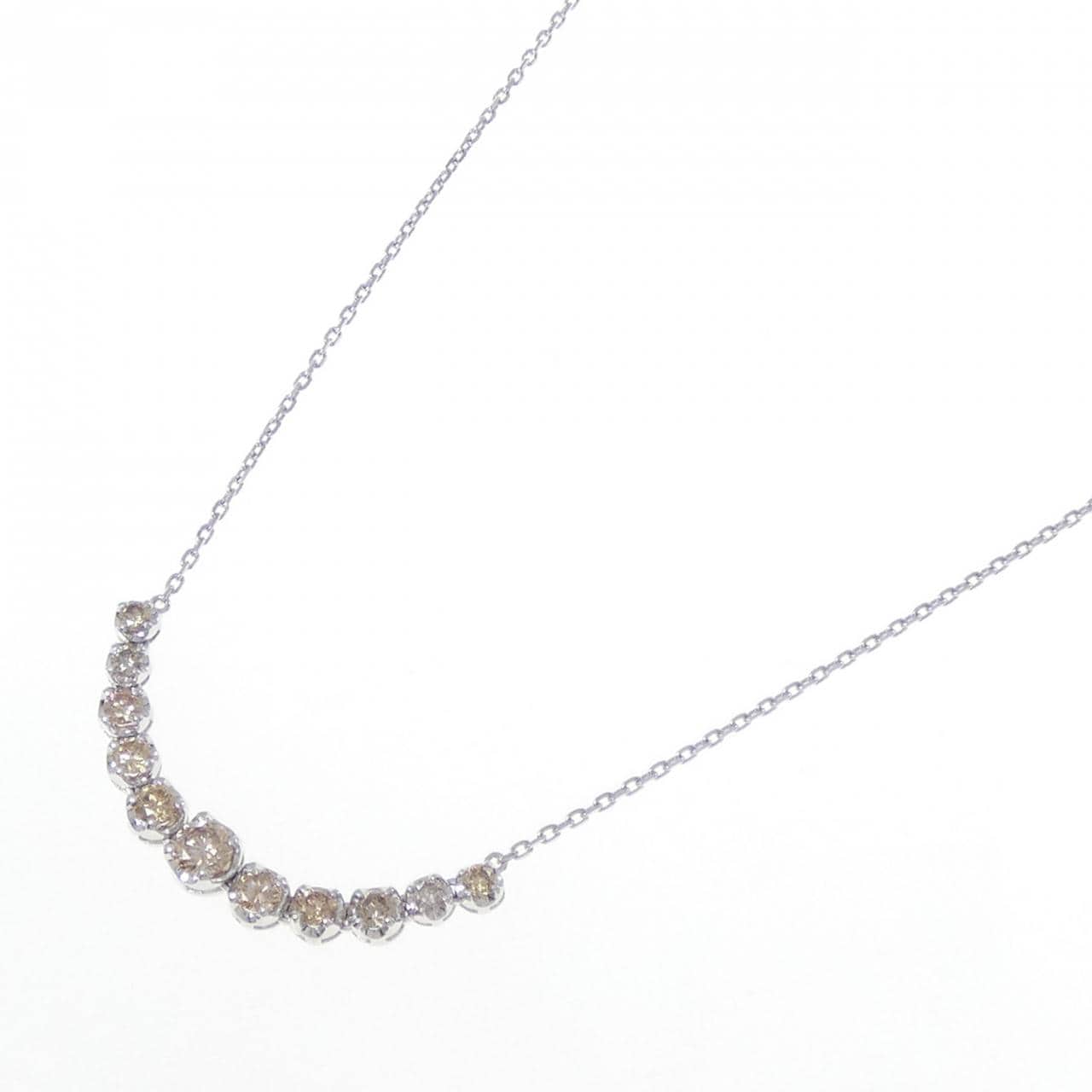 K18WG ダイヤモンド ネックレス