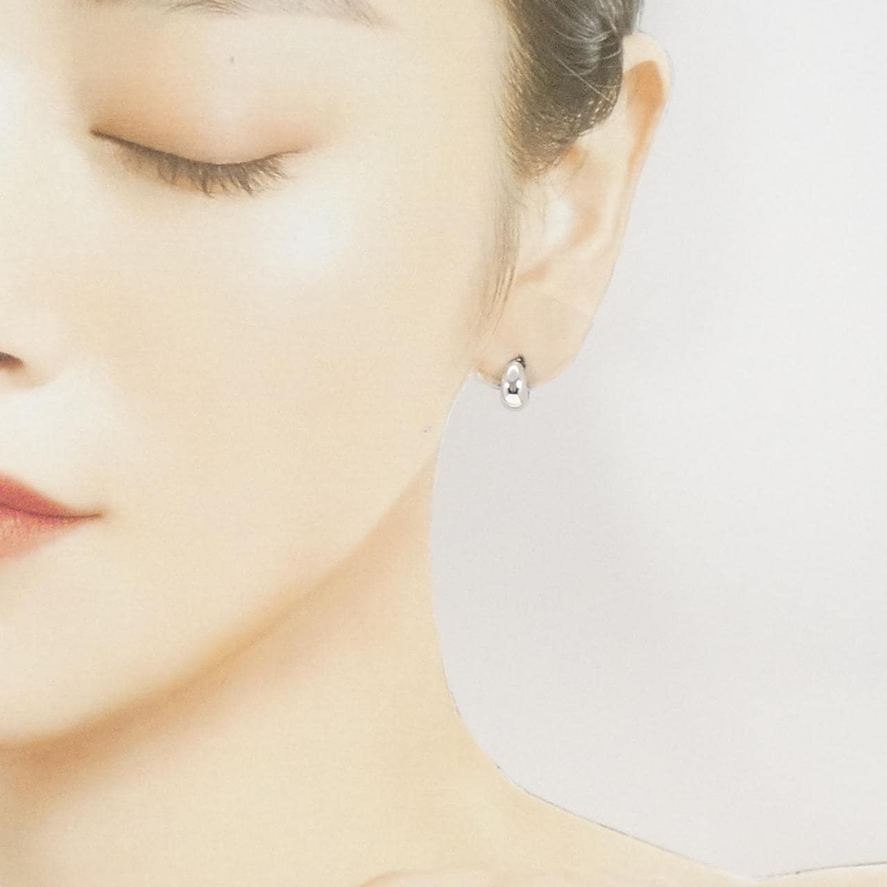 K18WG ピアス 片耳