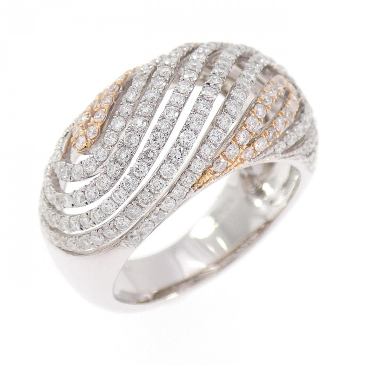 750WG/750PG ダイヤモンド リング 1.04CT