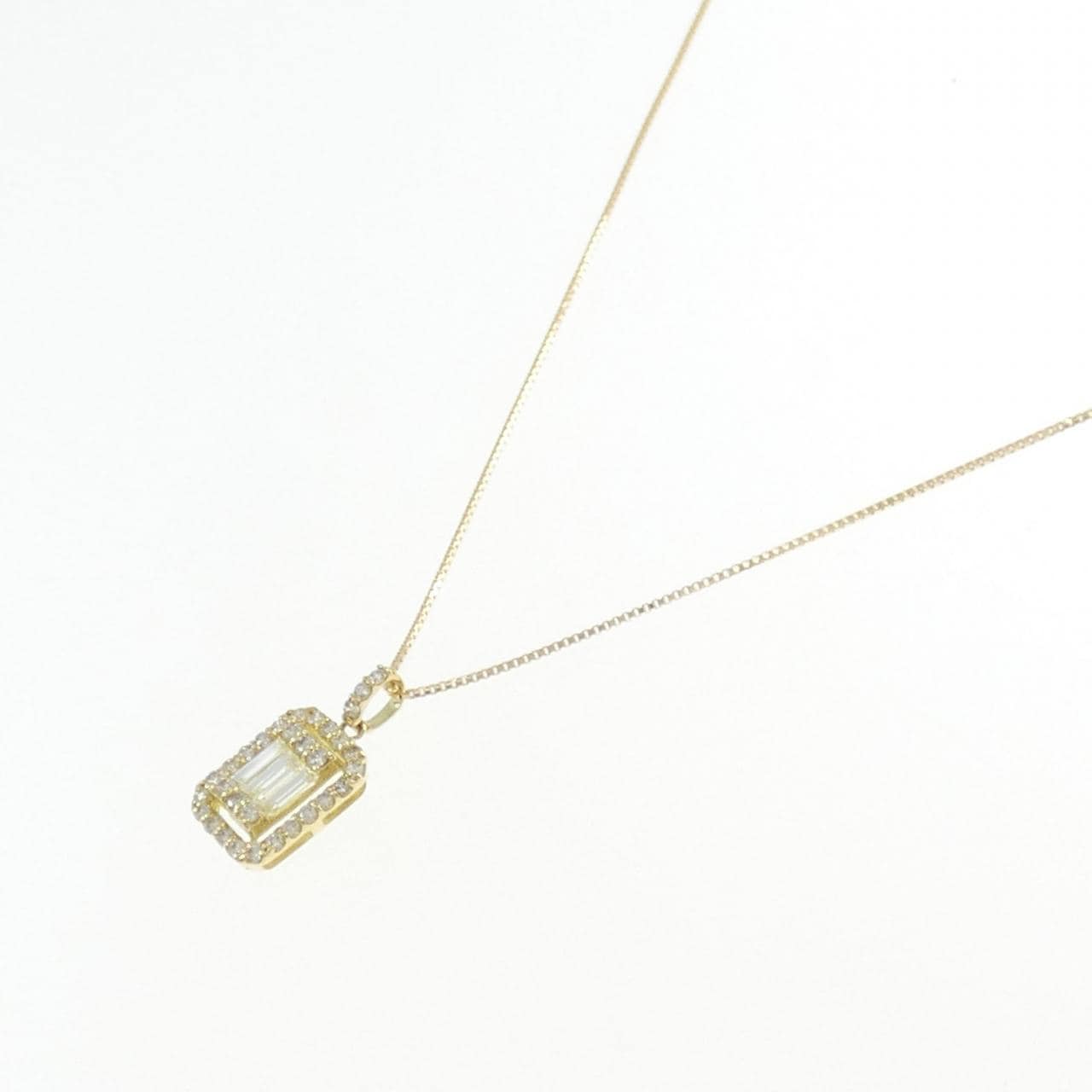 [BRAND NEW] K18YG Diamond necklace 0.33CT