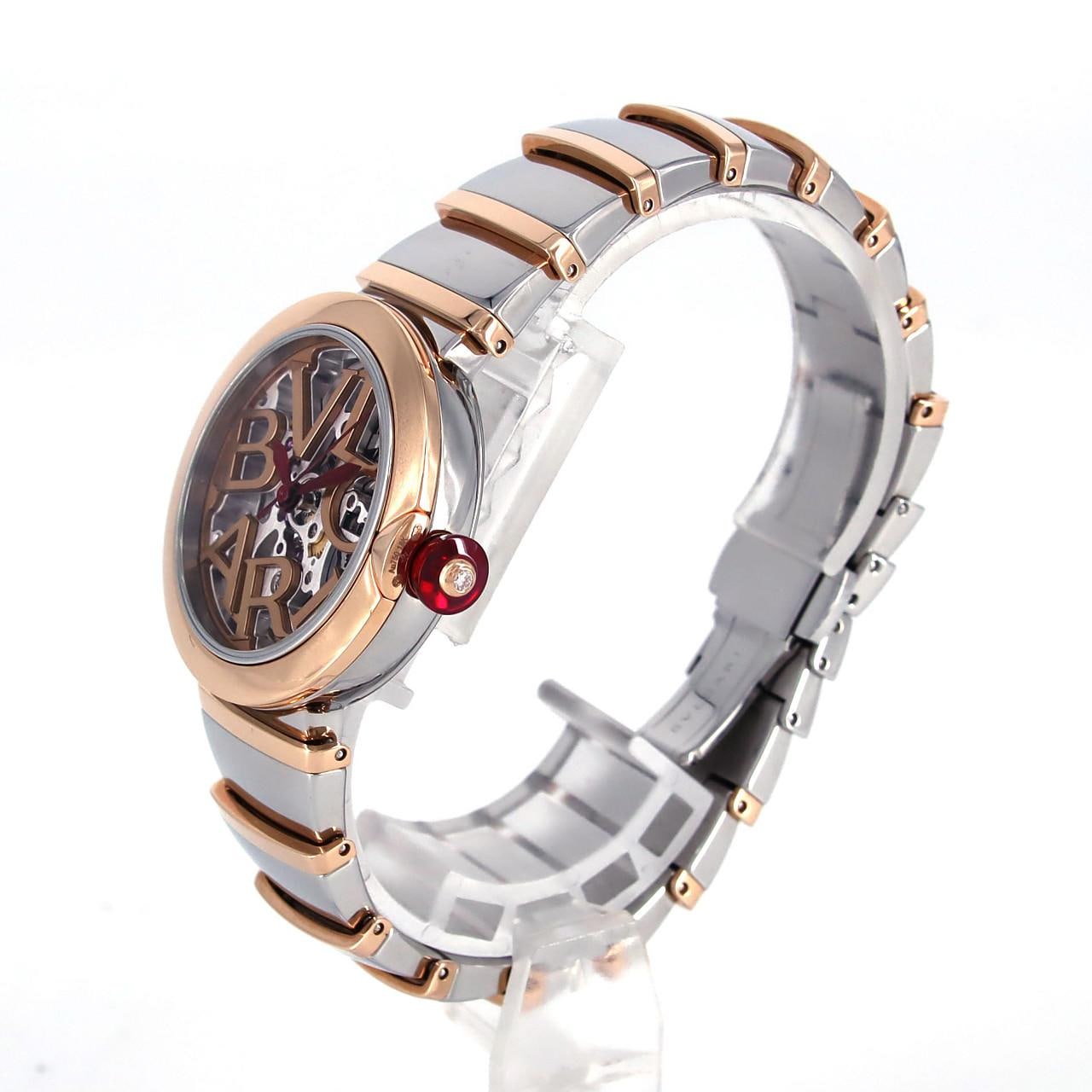 [BRAND NEW] BVLGARI Chair Skeleton PG Combination LUP33SG/102878 SSxPG Automatic