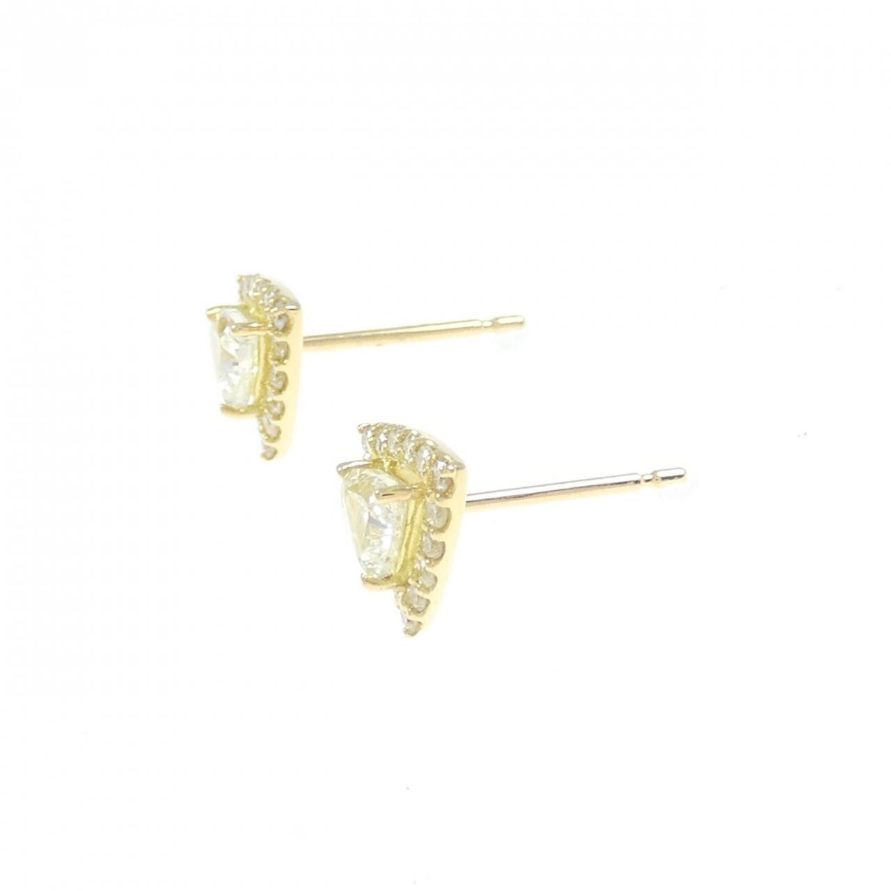 【新品】K18YG ダイヤモンド ピアス 0.60CT