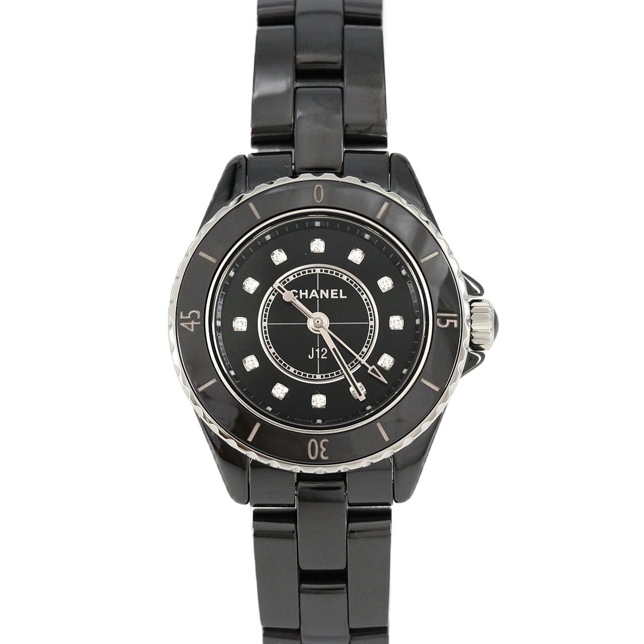 【新品】シャネル J12 28mm セラミック･12P H10135 セラミック クォーツ