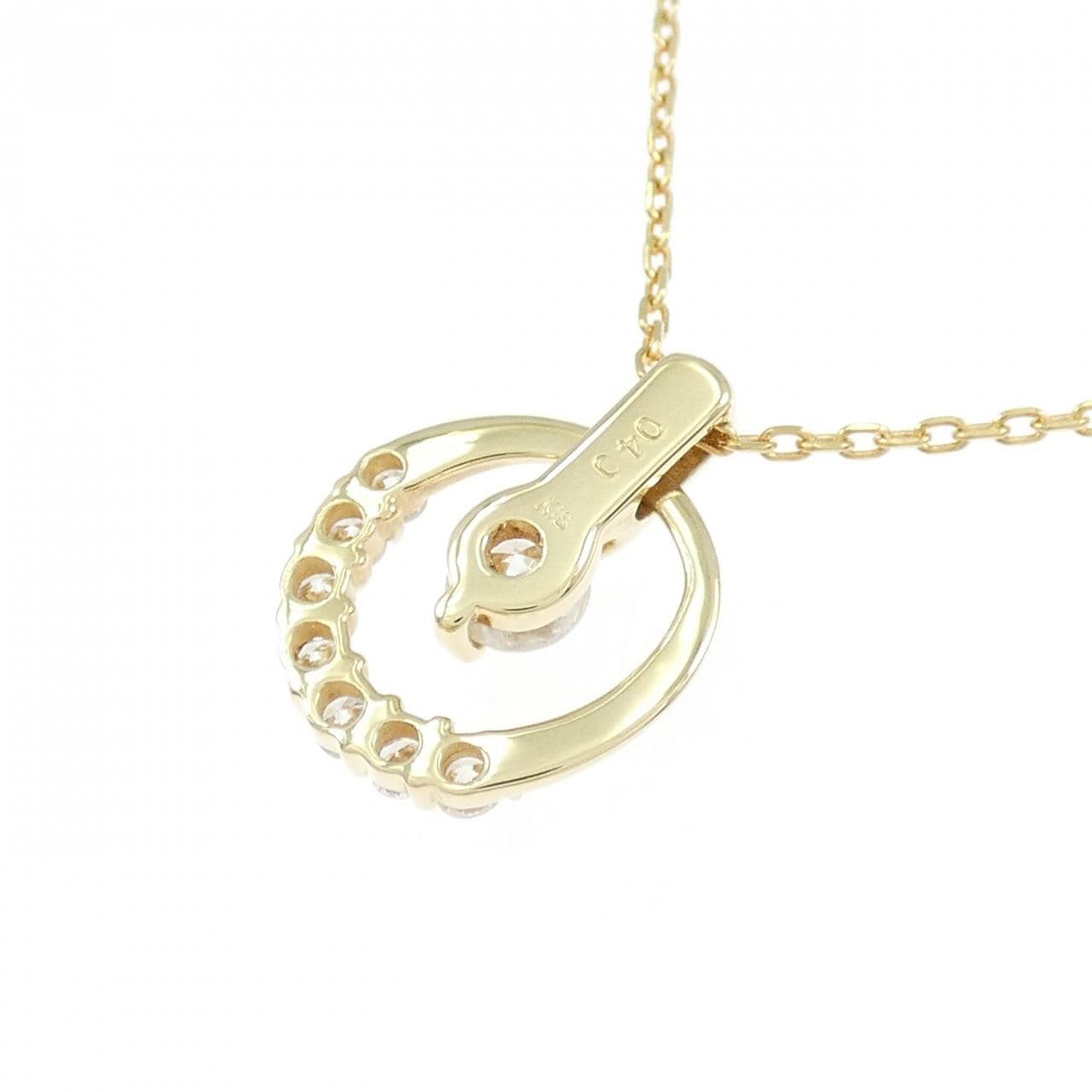 K18YG ダイヤモンド ネックレス 0.40CT