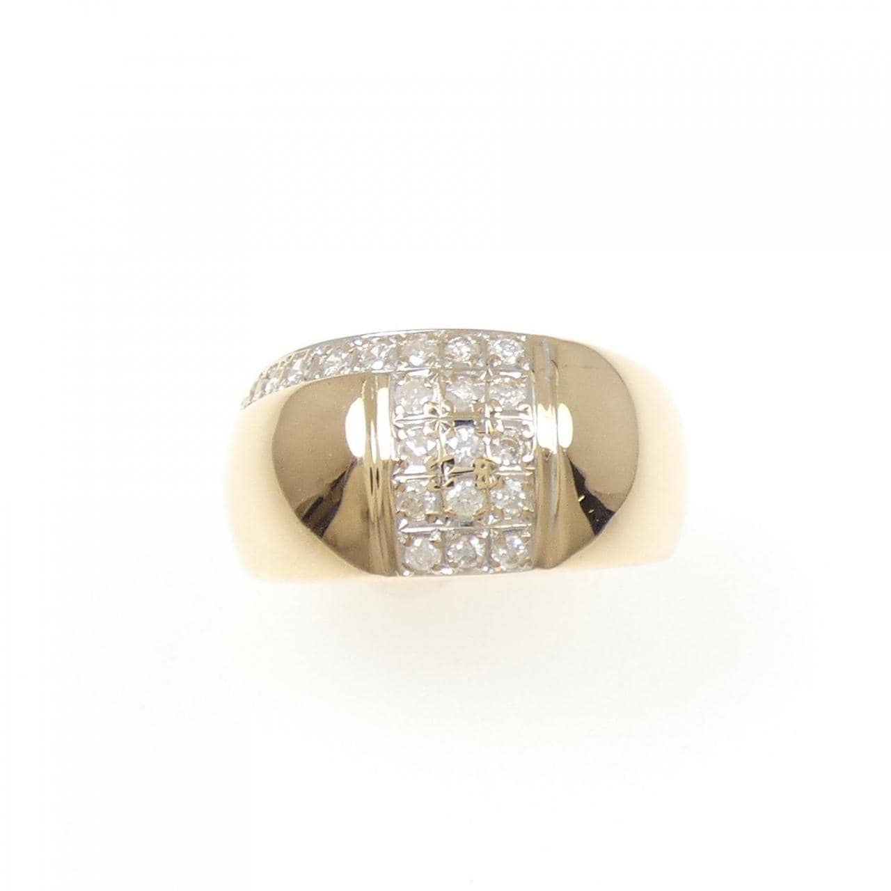 K18YG/K18WG ダイヤモンド リング 0.31CT