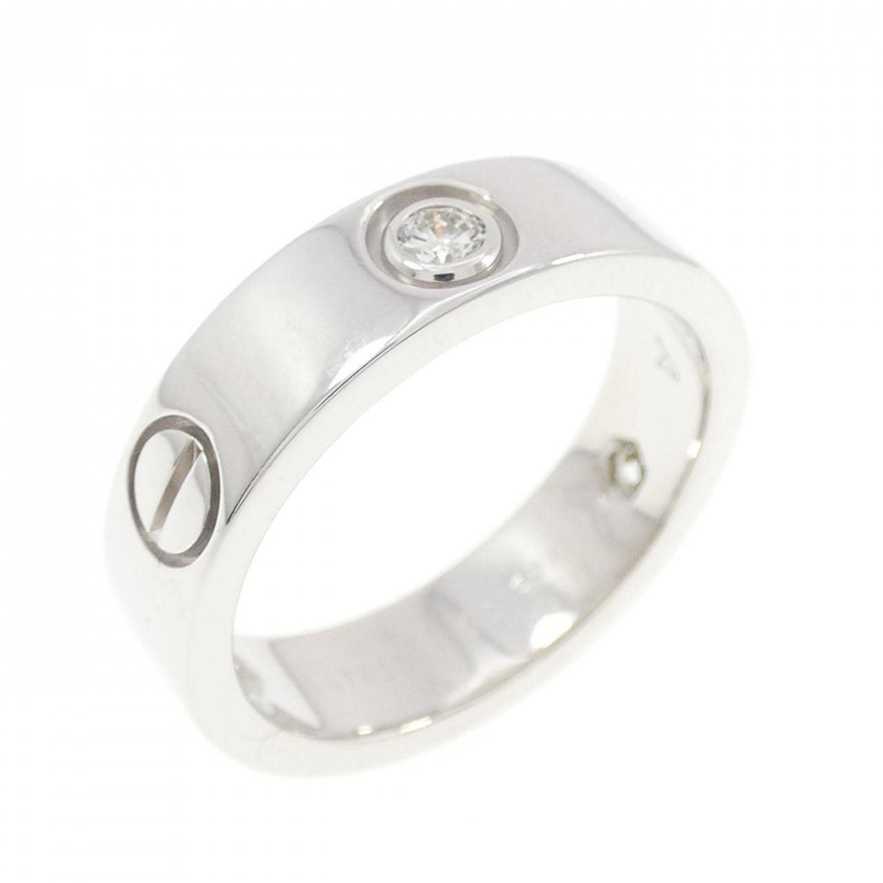 カルティエ ラブ ハーフダイヤ リング