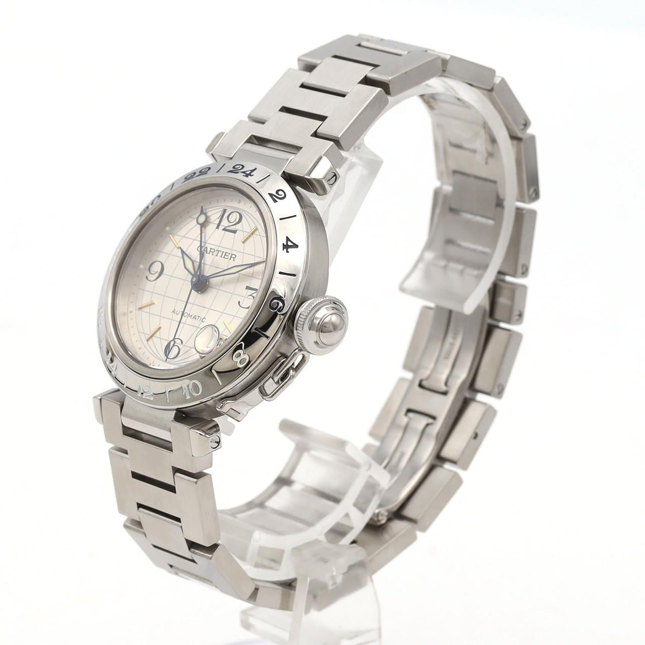 カルティエ パシャC GMT W31029M7 SS 自動巻