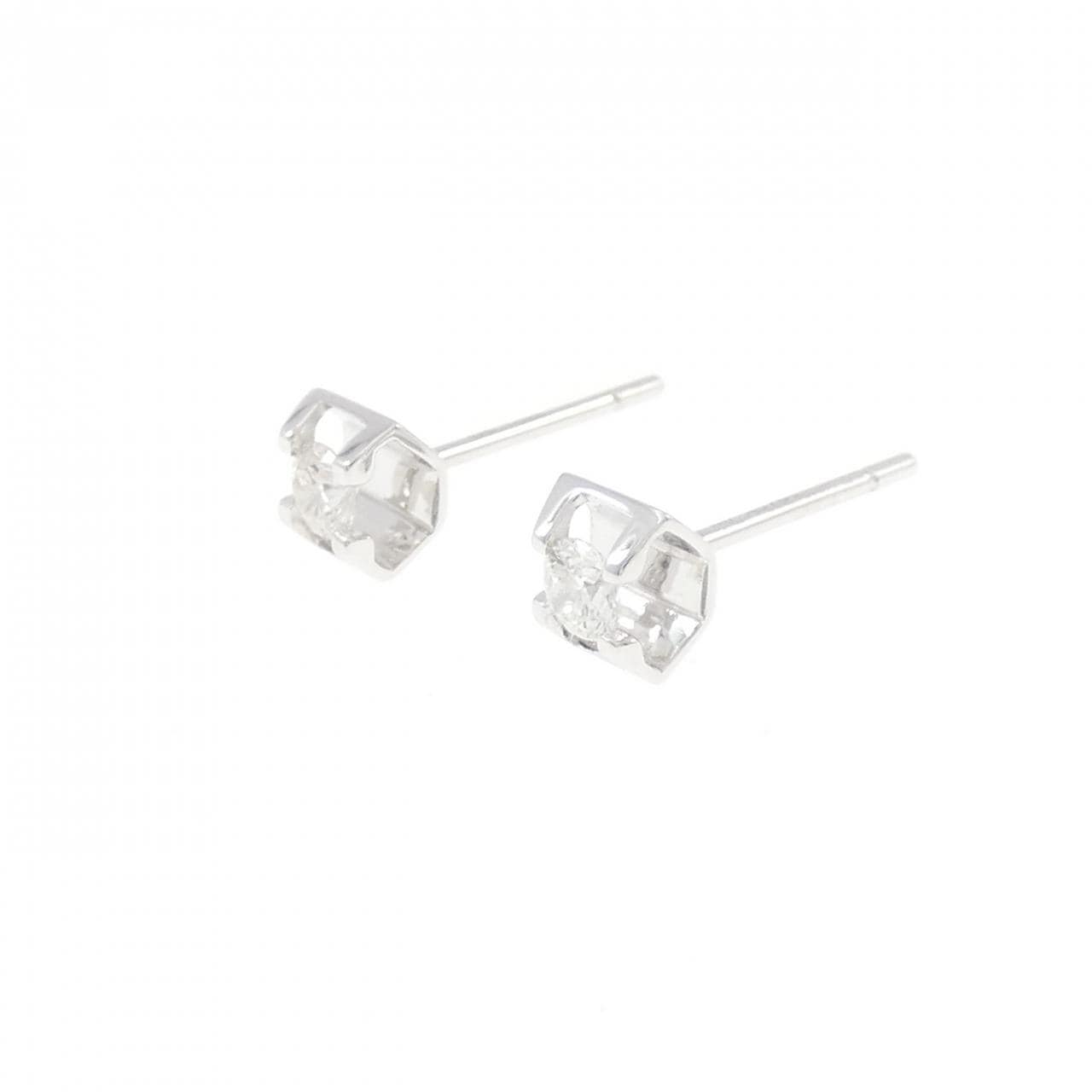 750WG/K18WG ダイヤモンド ピアス 0.20CT