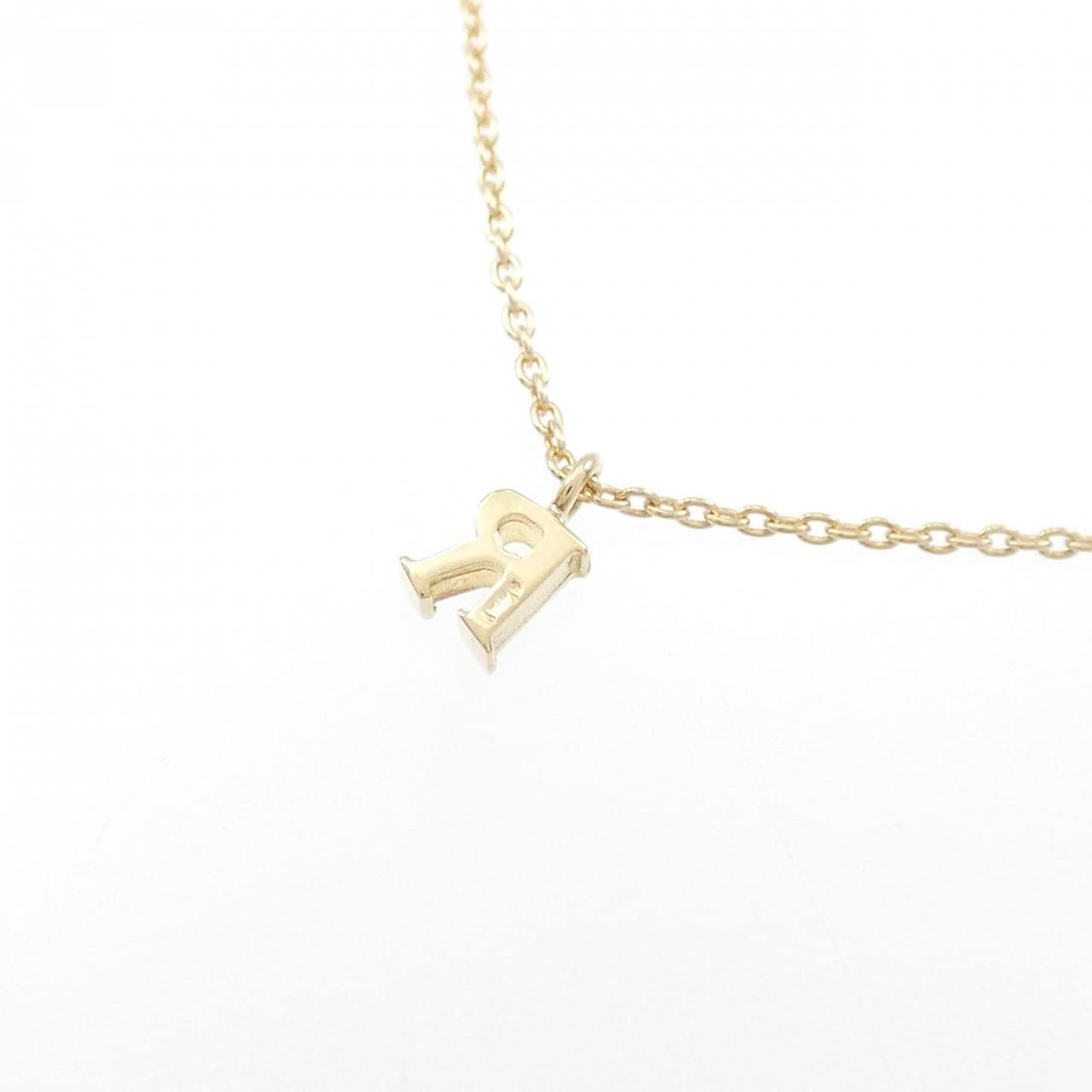 K18YG Initial R Necklace