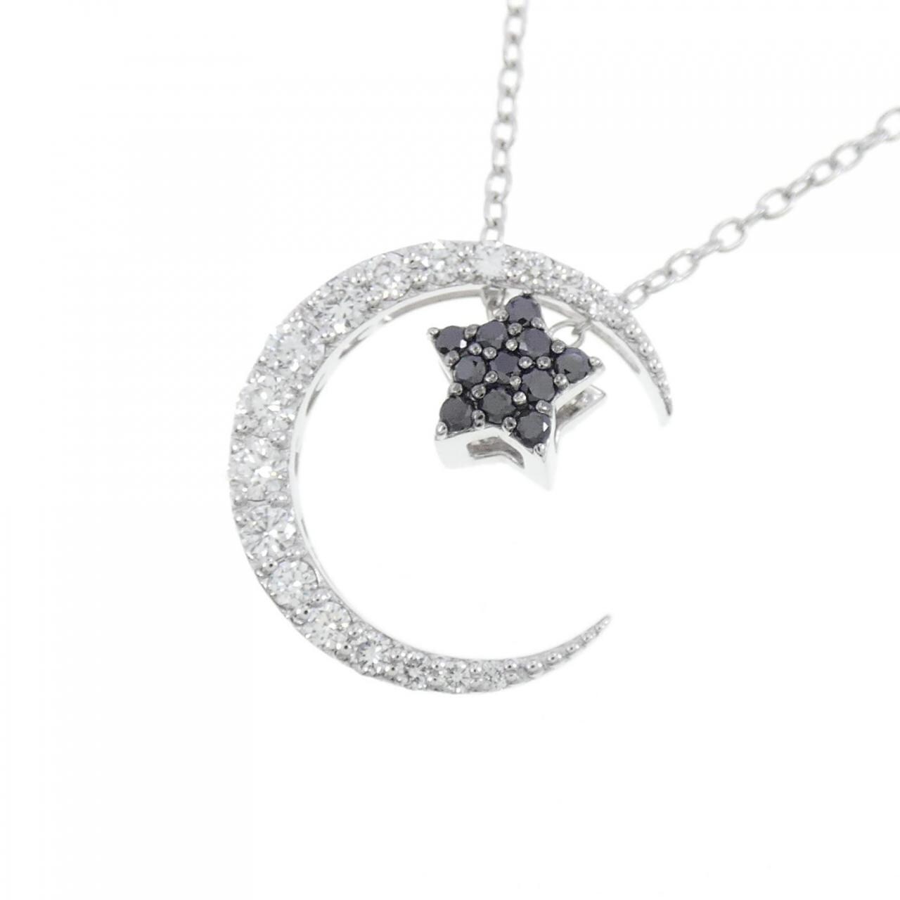 PONTE VECCHIO Star x Moon Diamond Necklace 0.37CT