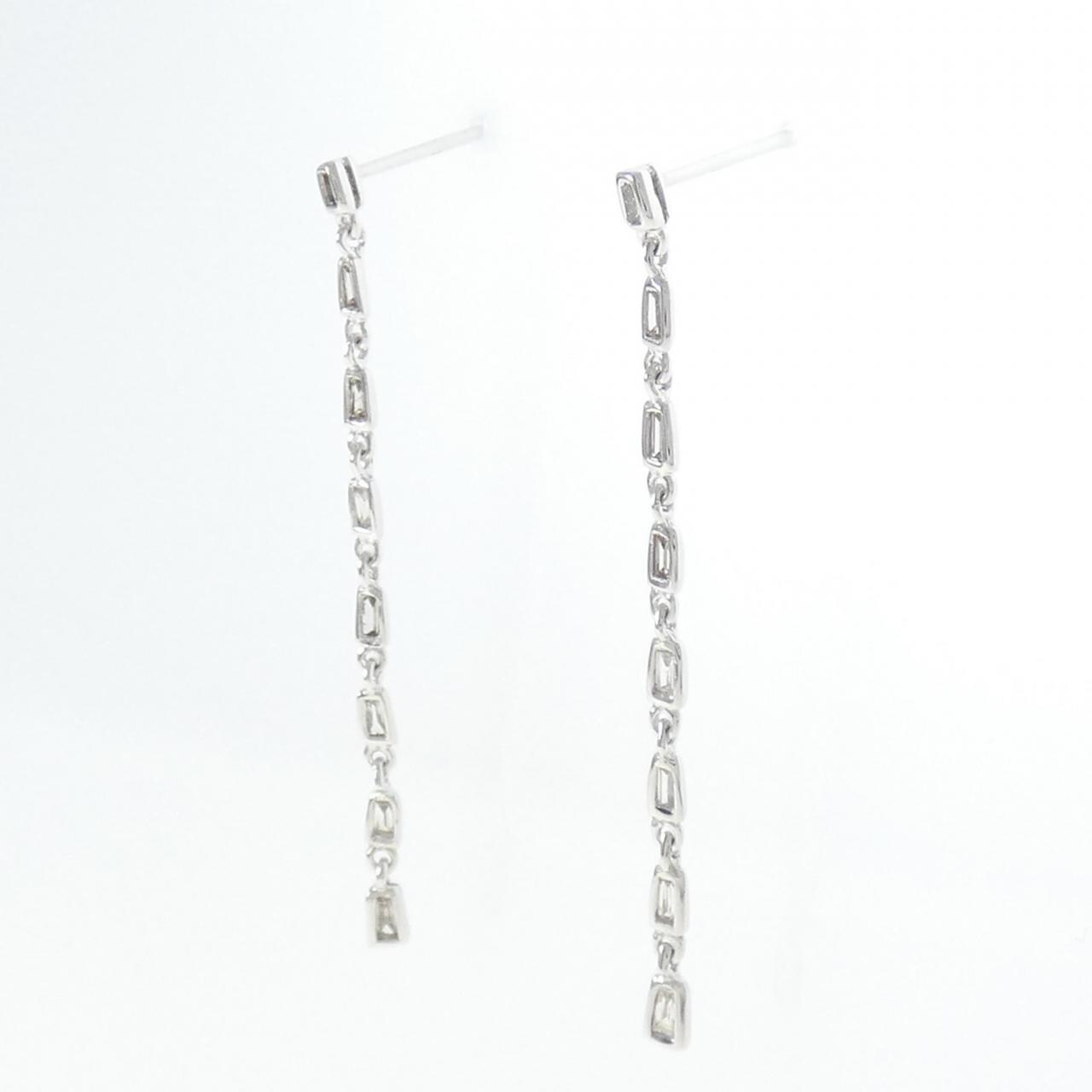 K18WG ダイヤモンド ピアス 0.22CT