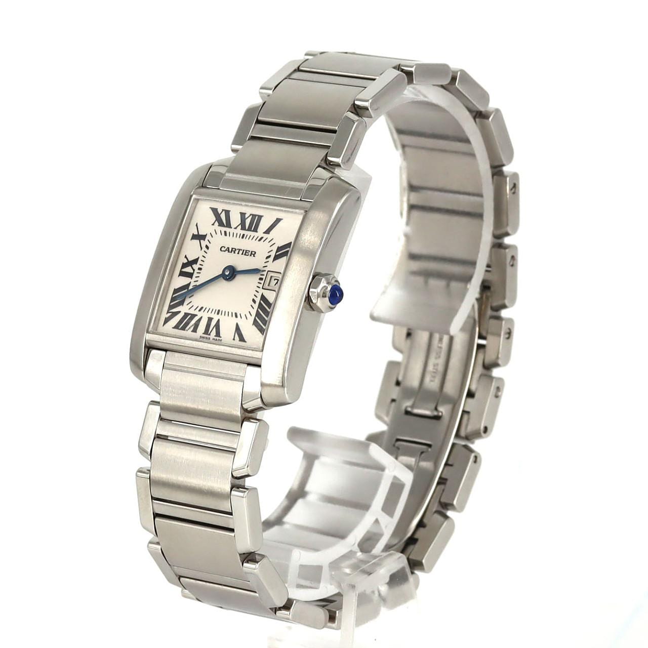 カルティエ タンクフランセーズMMデイト W51011Q3 SS クォーツ