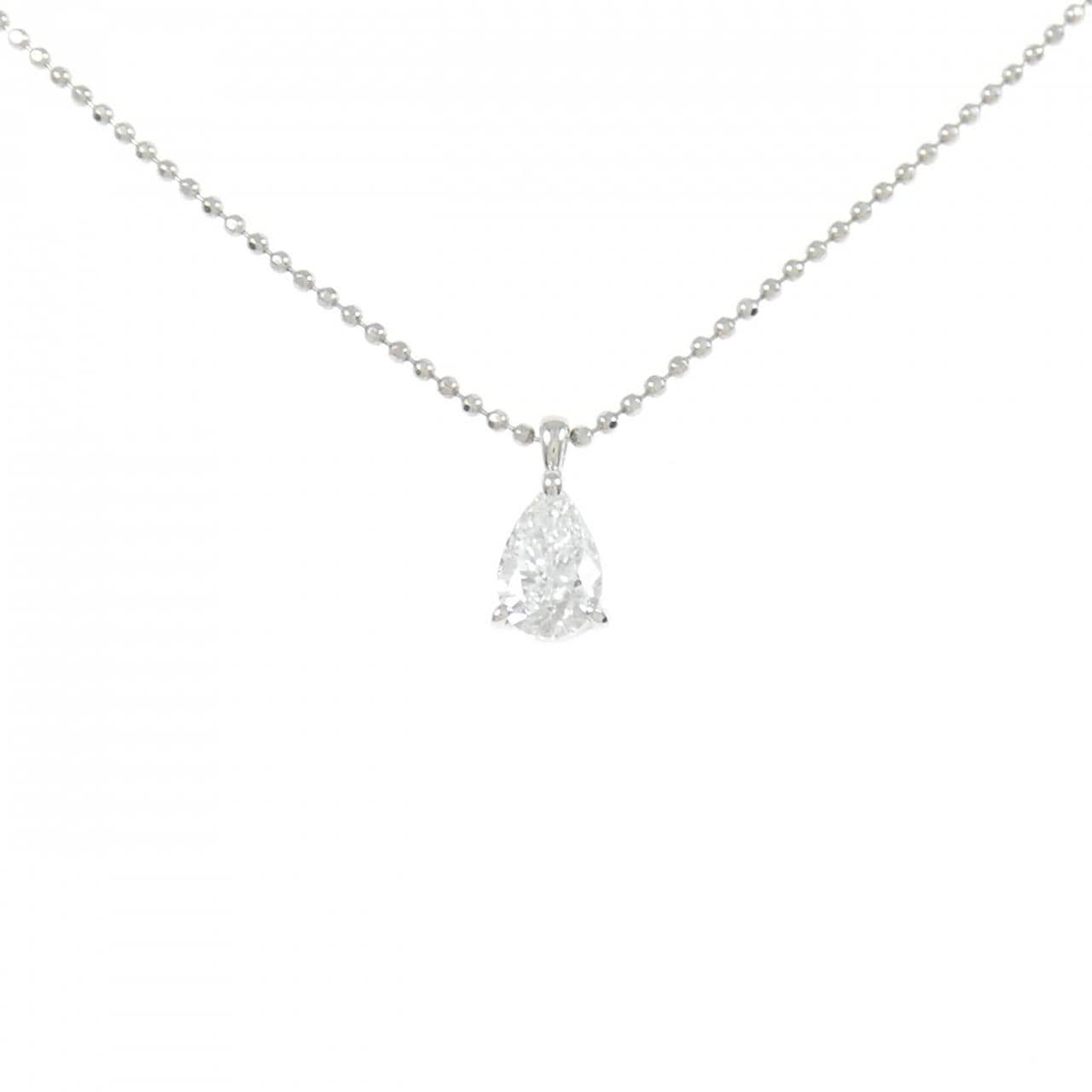 PT Diamond Necklace 0.517CT F VS2 Pear Shape