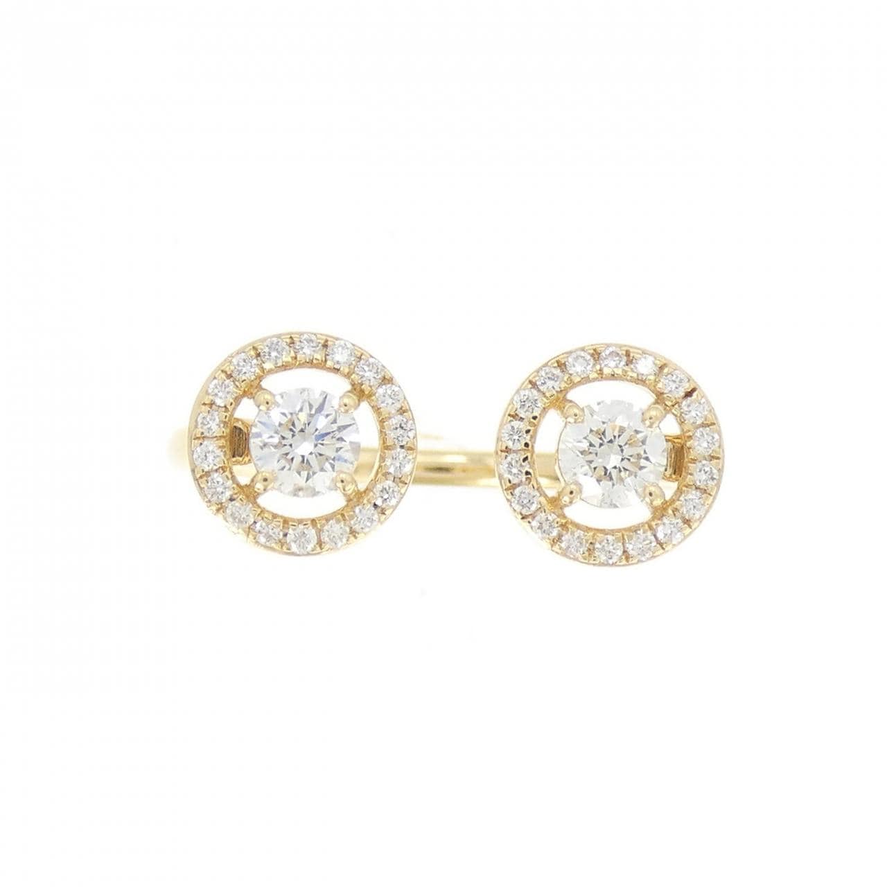 【新品】K18YG ダイヤモンド リング 0.34CT