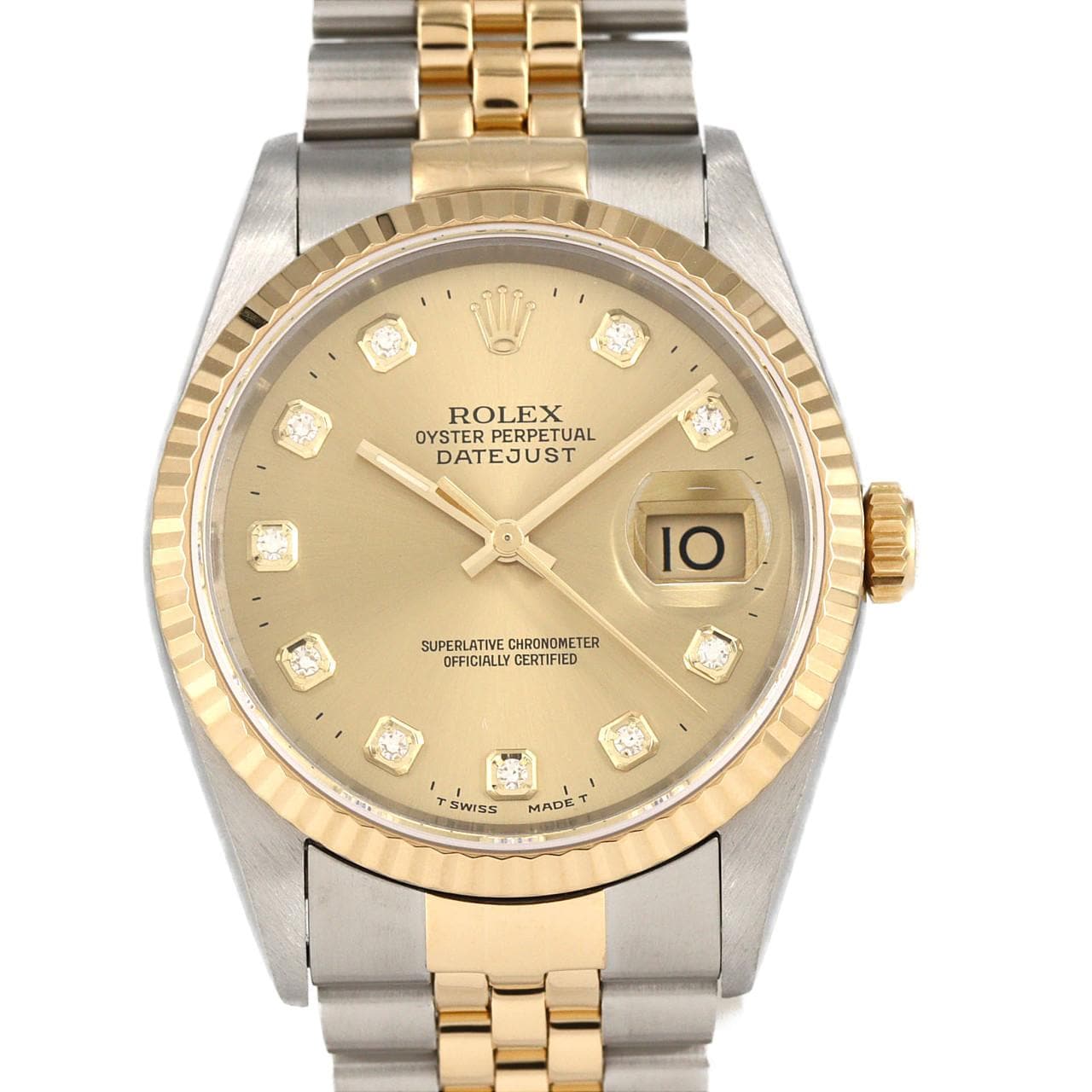 ロレックス デイトジャスト 16233G SSxYG 自動巻 W番