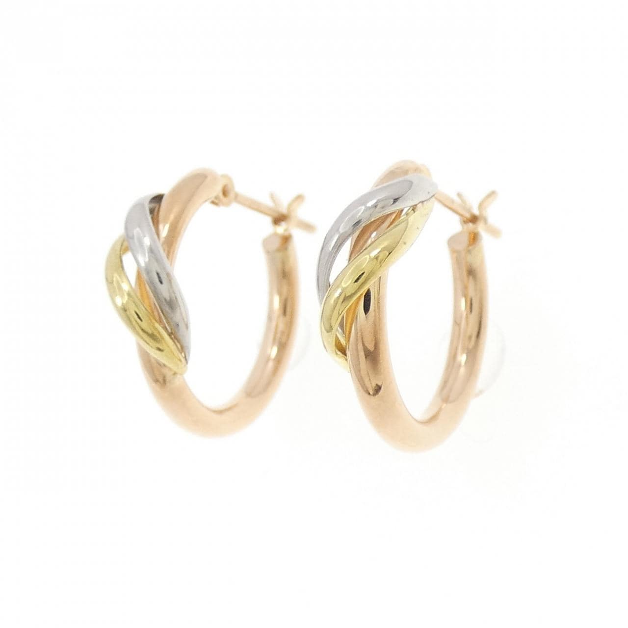 【新品】K18YG/PT900/K18PG ピアス