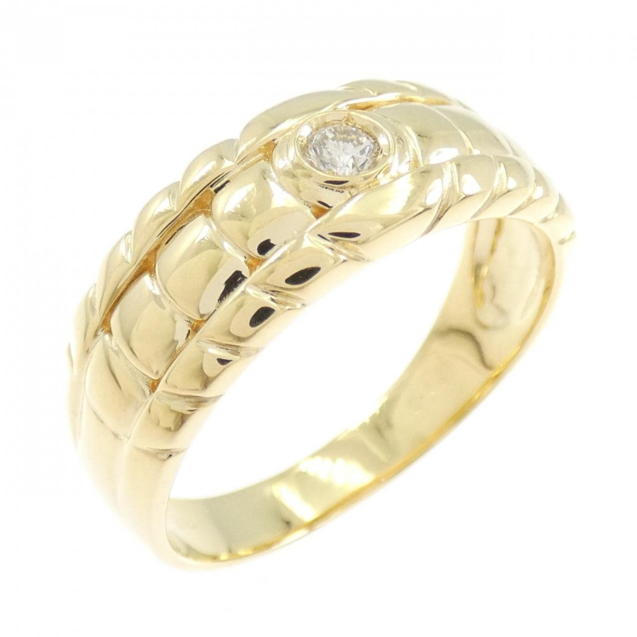 【新品】K18YG ダイヤモンド リング 0.10CT