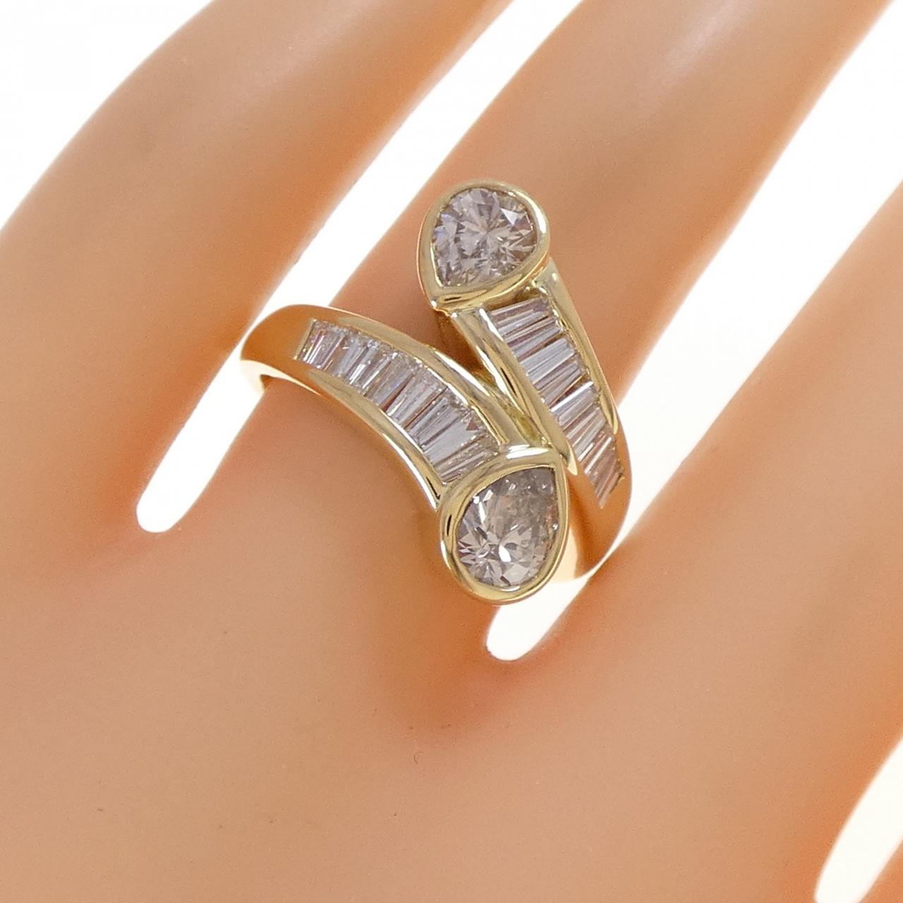 K18YG ダイヤモンド リング