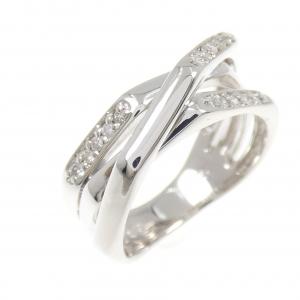 K18WG ダイヤモンド リング 0.15CT