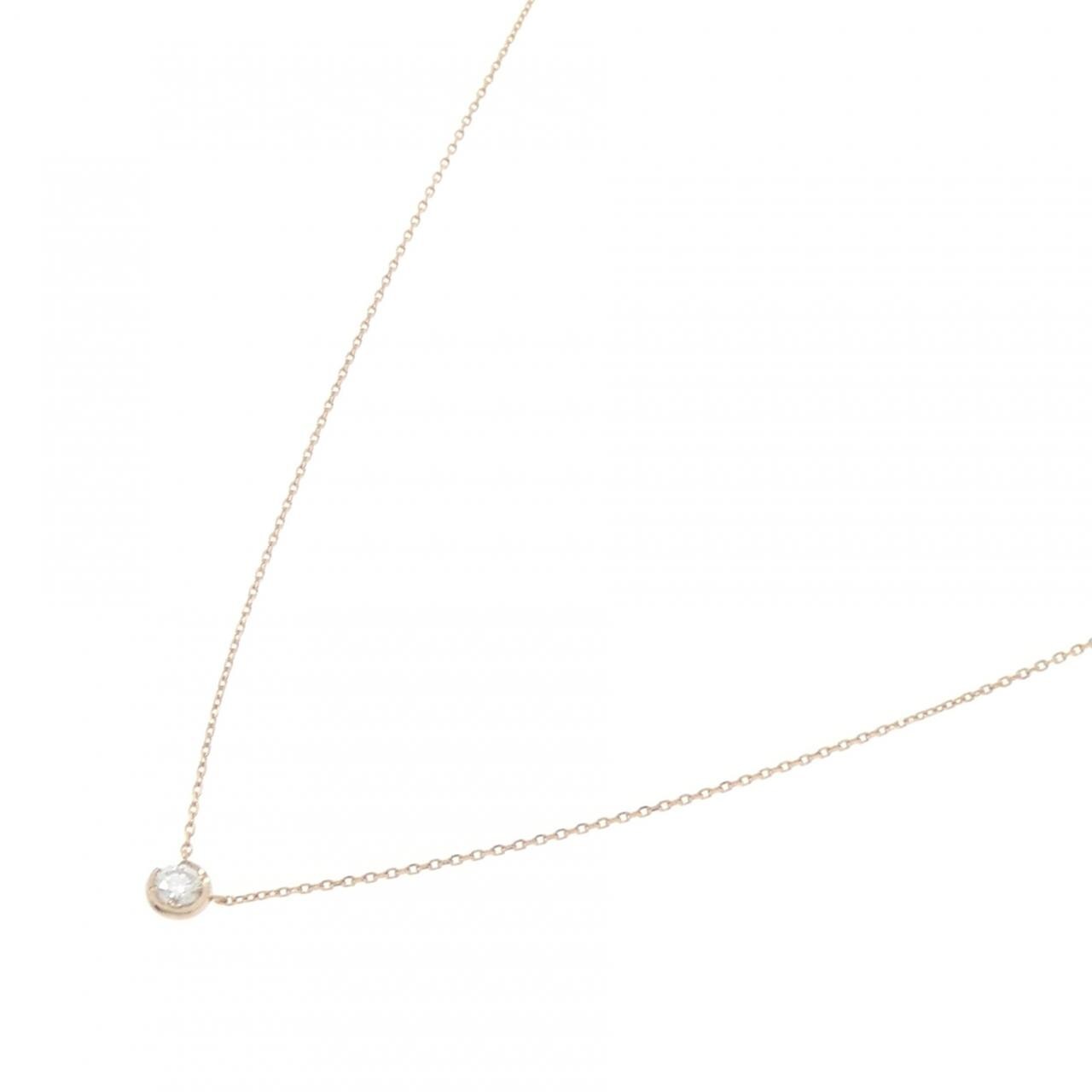 スタージュエリー ムーン セッティング ネックレス 0.10CT