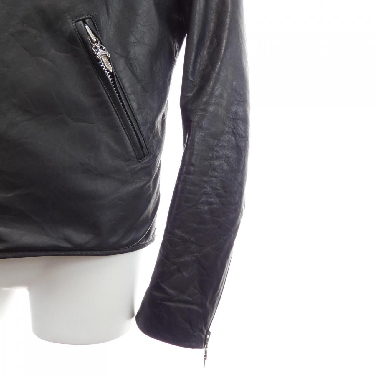 クロムハーツ CHROME HEARTS 2225-304-4761 レザーライダースジャケット
