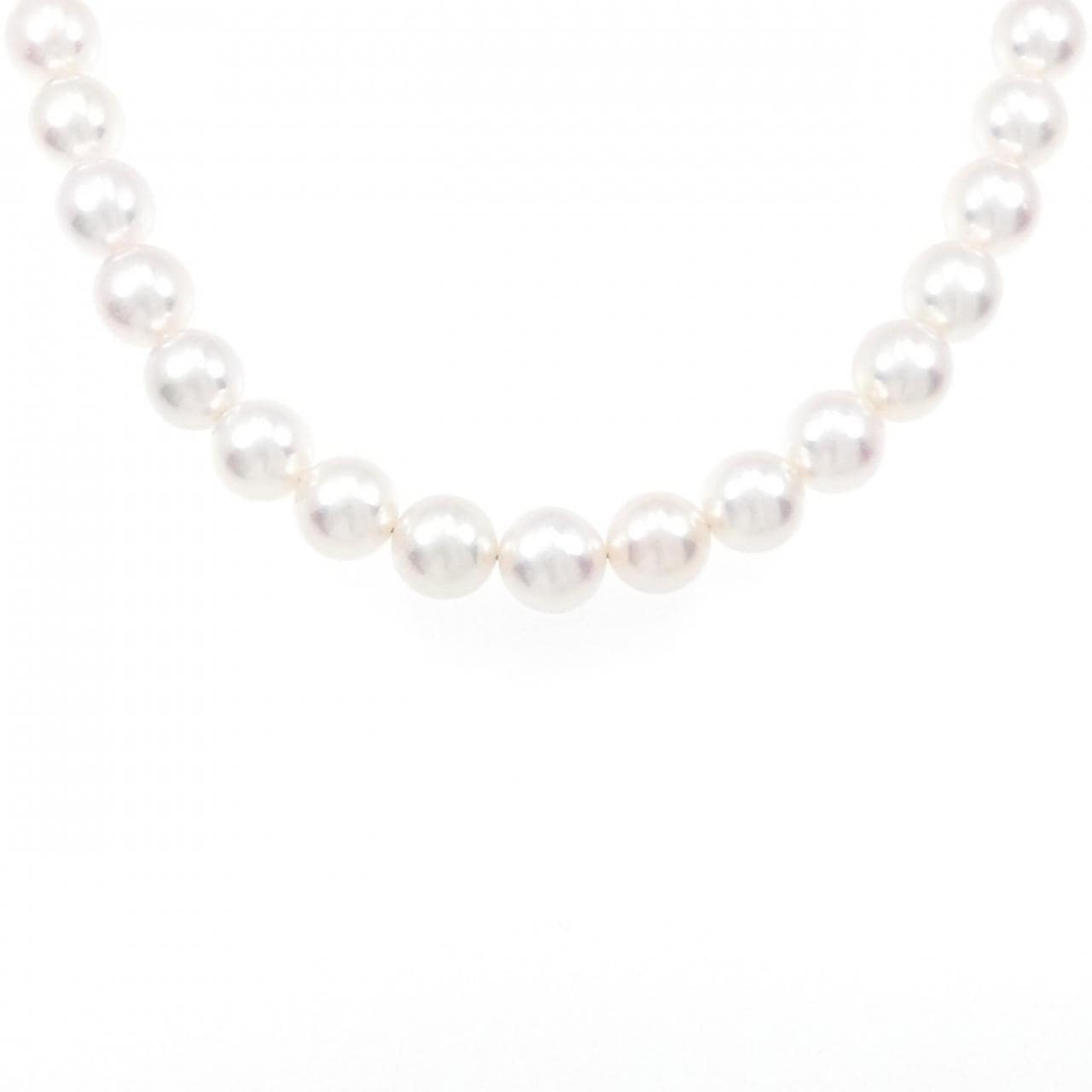 [BRAND NEW] Silver Clasp Akoya Pearl Necklace 8-8.5mm