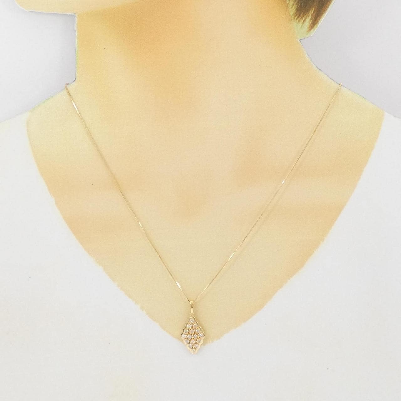 K18YG ダイヤモンド ネックレス 0.50CT