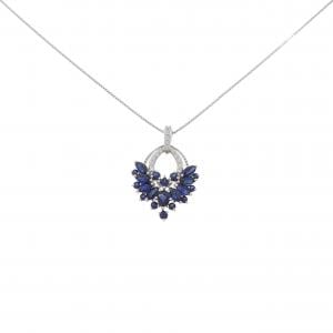 K18WG サファイヤ ネックレス 1.20CT
