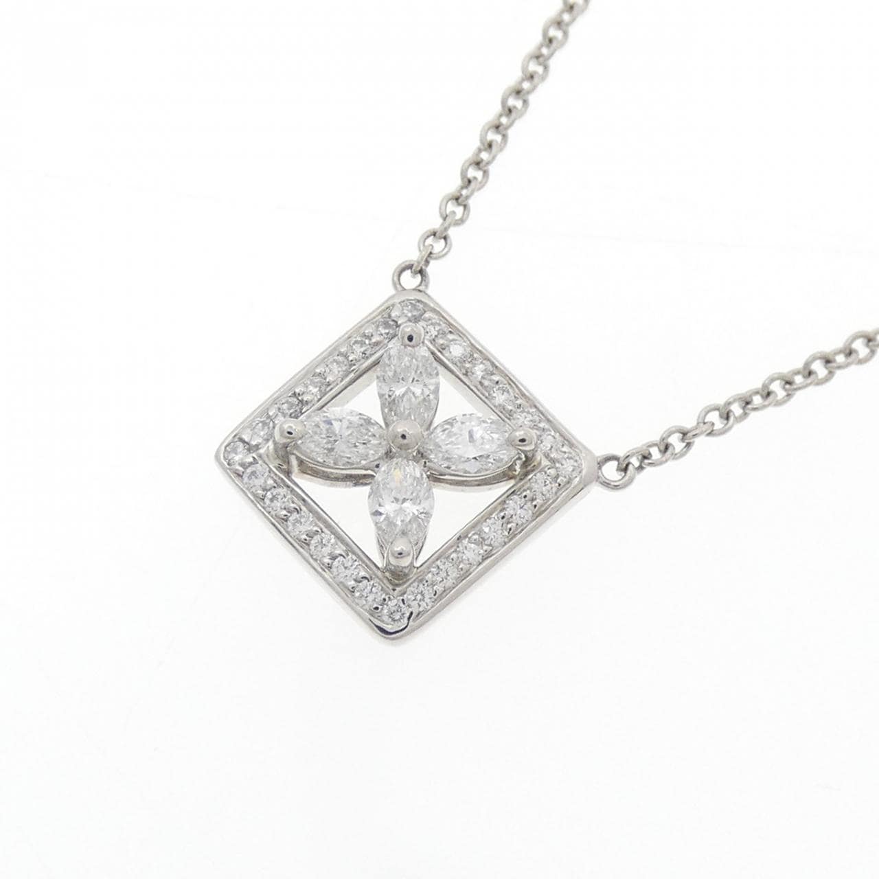 ティファニー ビクトリア スクウェアアウトライン ネックレス