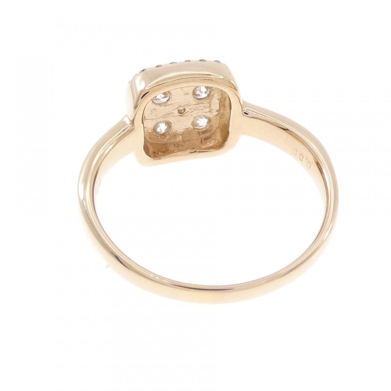 K18PG ダイヤモンド リング 0.85CT
