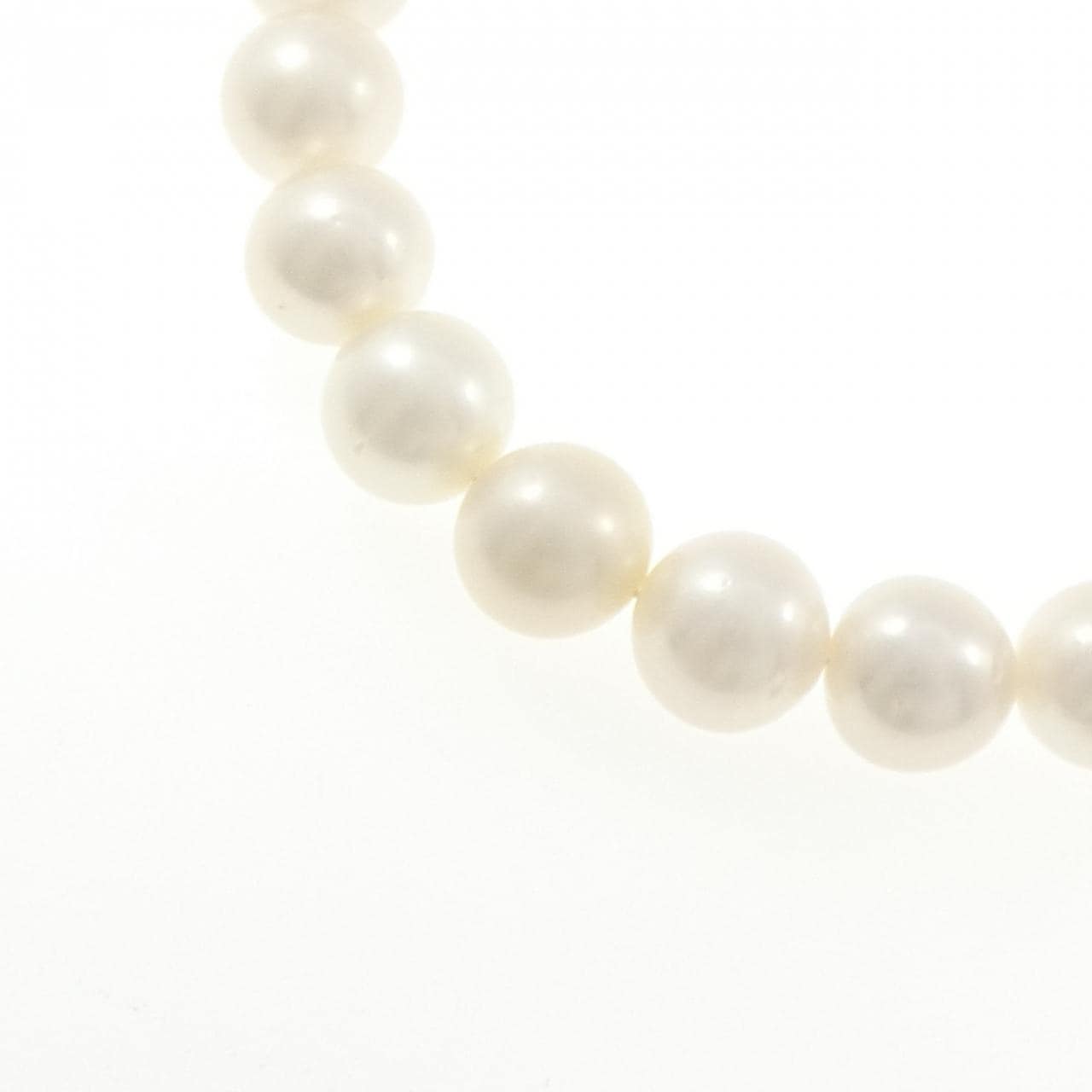シルバークラスプ 白蝶パール ネックレス 9-12mm