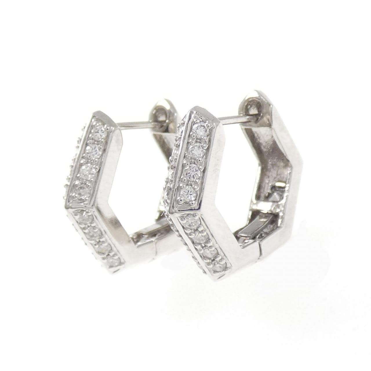 PT900 ダイヤモンド ピアス 0.24CT