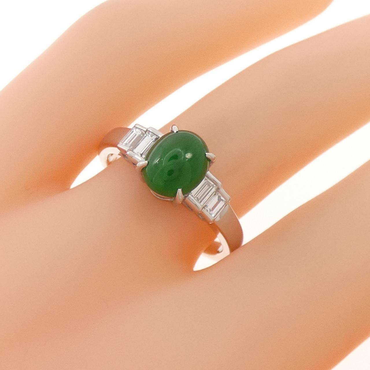 PT900 ヒスイ リング 1.48CT