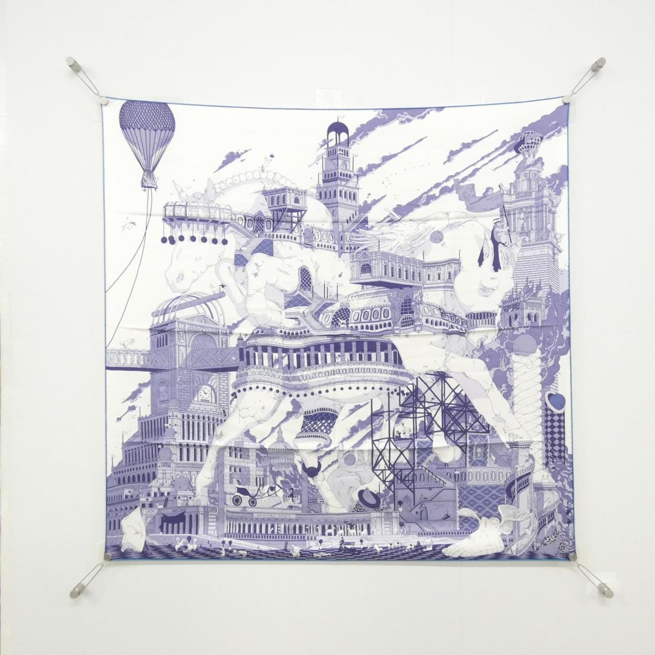 エルメス HIPPOPOLIS カレ 002934S スカーフ