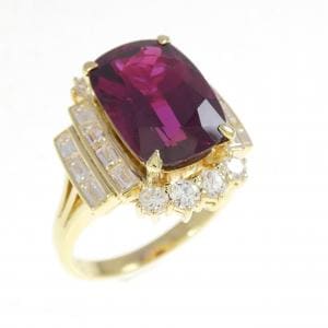 K18YG ルビー リング 4.80CT