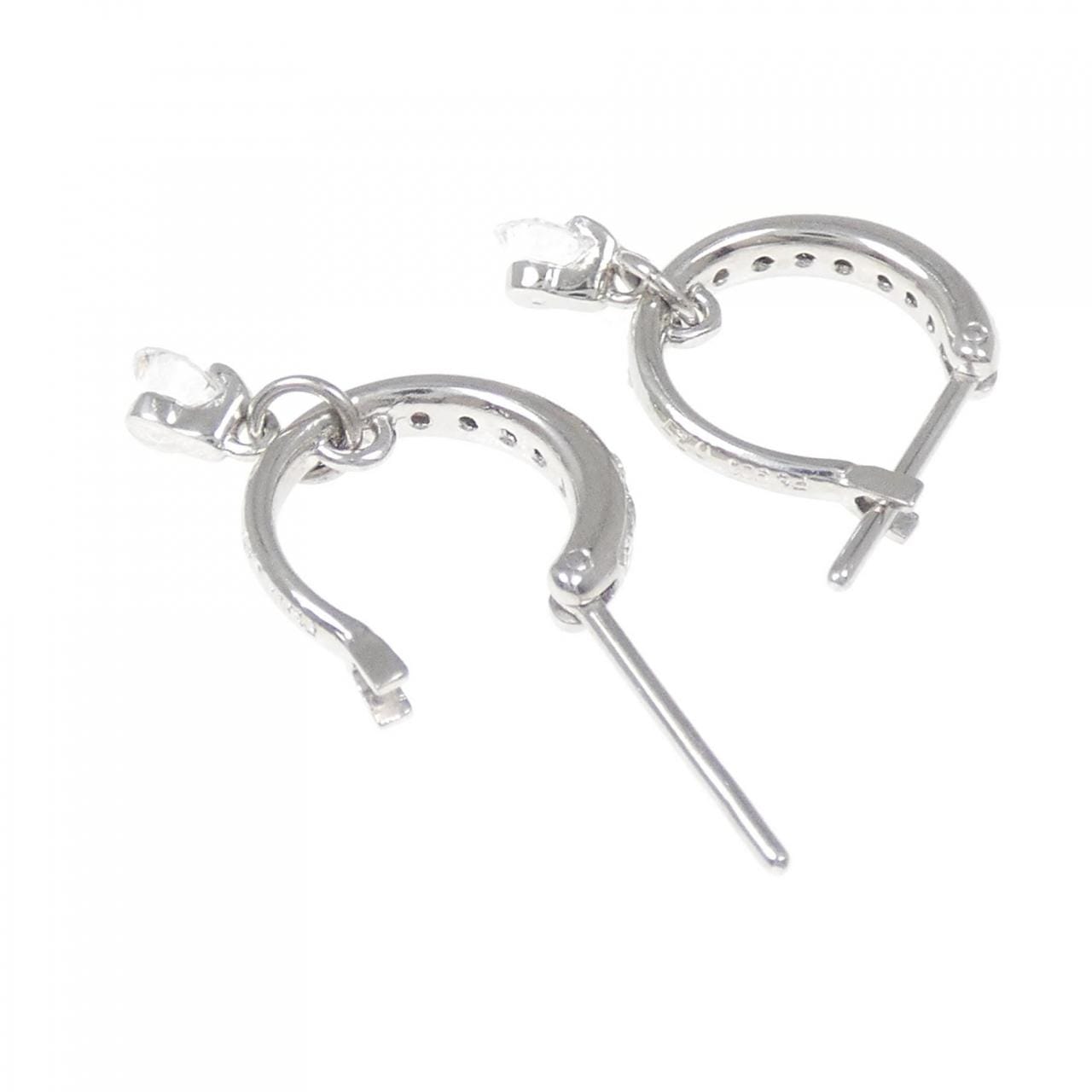 PT900 ダイヤモンド ピアス 0.54CT