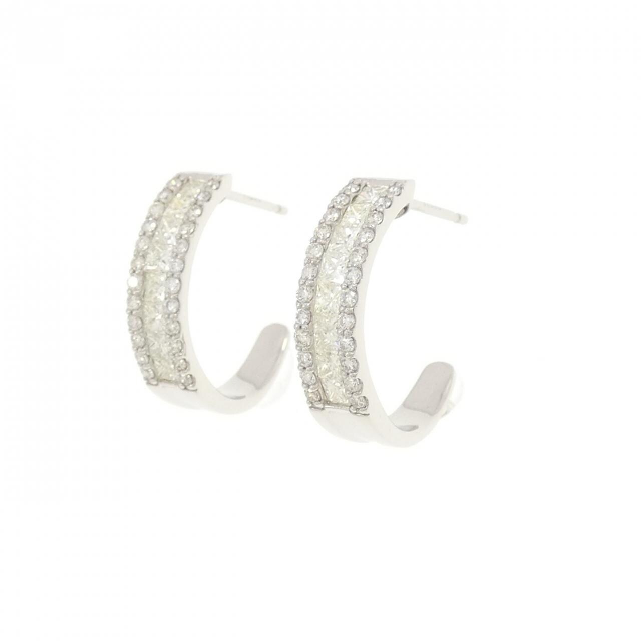 【新品】PT900 ダイヤモンド ピアス 0.90CT