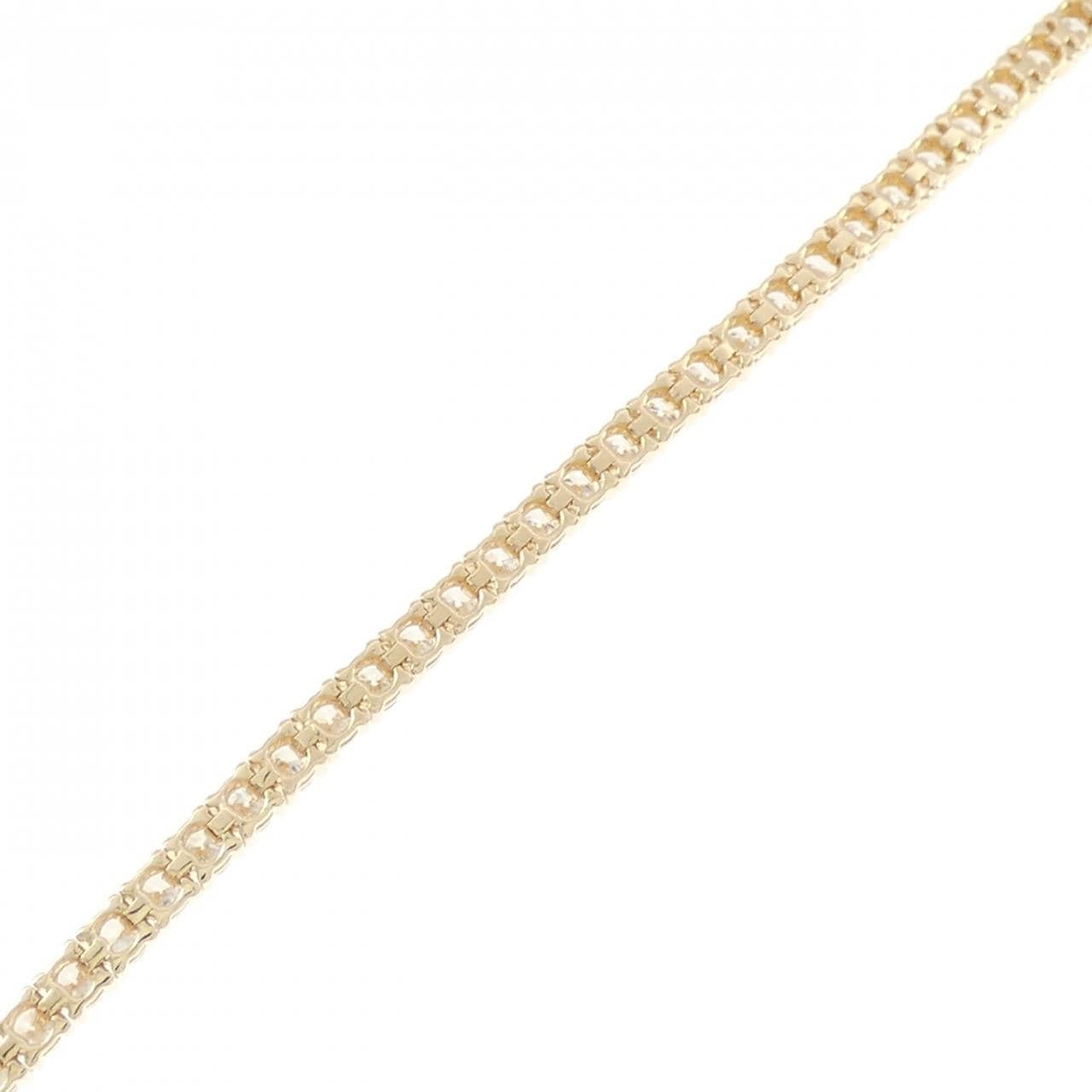 [再加工款] K18YG钻石手链 4.27CT