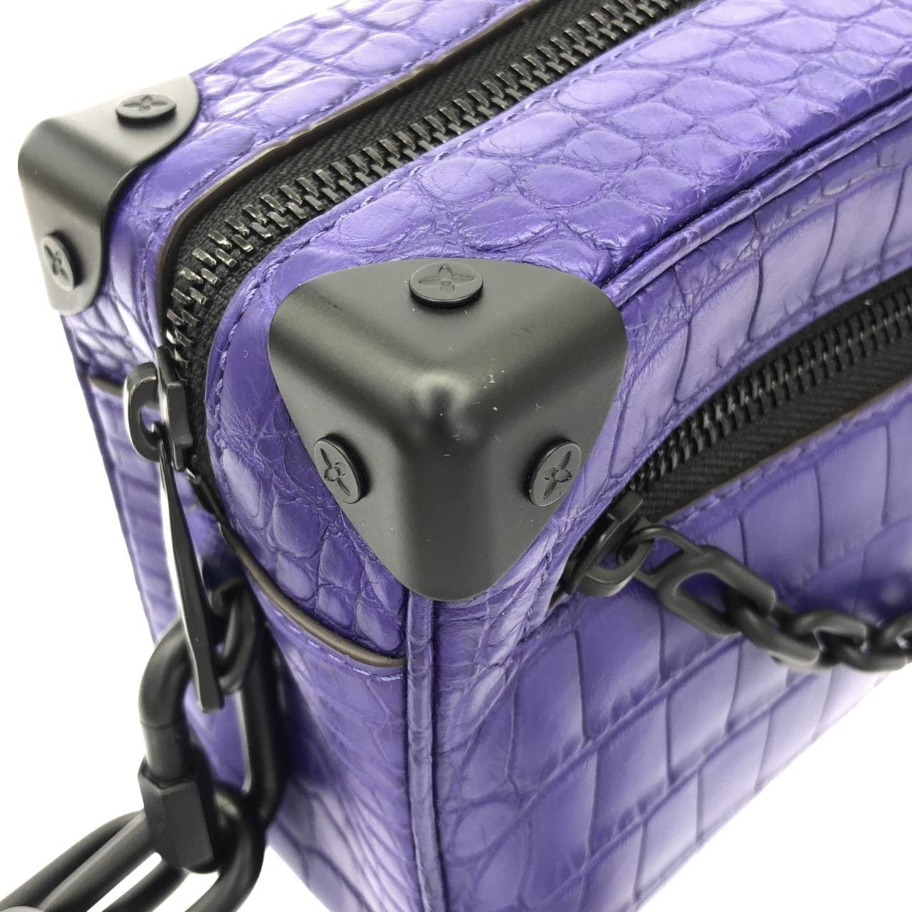 ルイヴィトン エキゾチック レザー ミニ ソフト トランク ショルダーバッグ