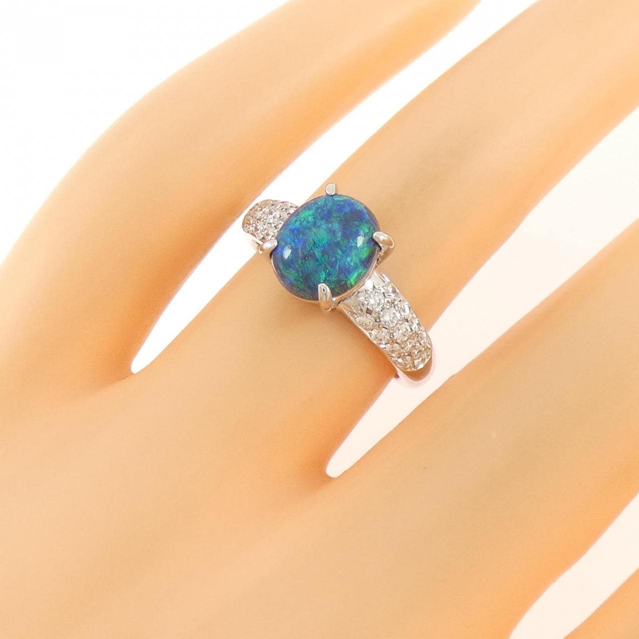 タサキ ブラックオパール リング 1.68CT